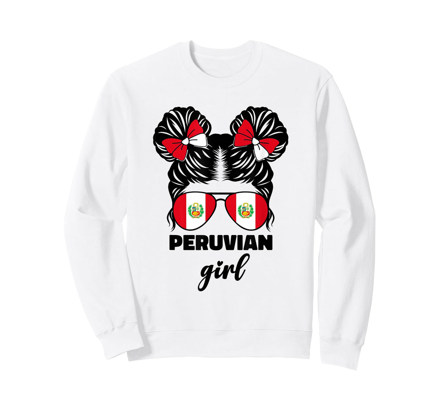 Peruvian Girl for Kids Girls Toddler Peru Flag Peruana Perú T-Shirt