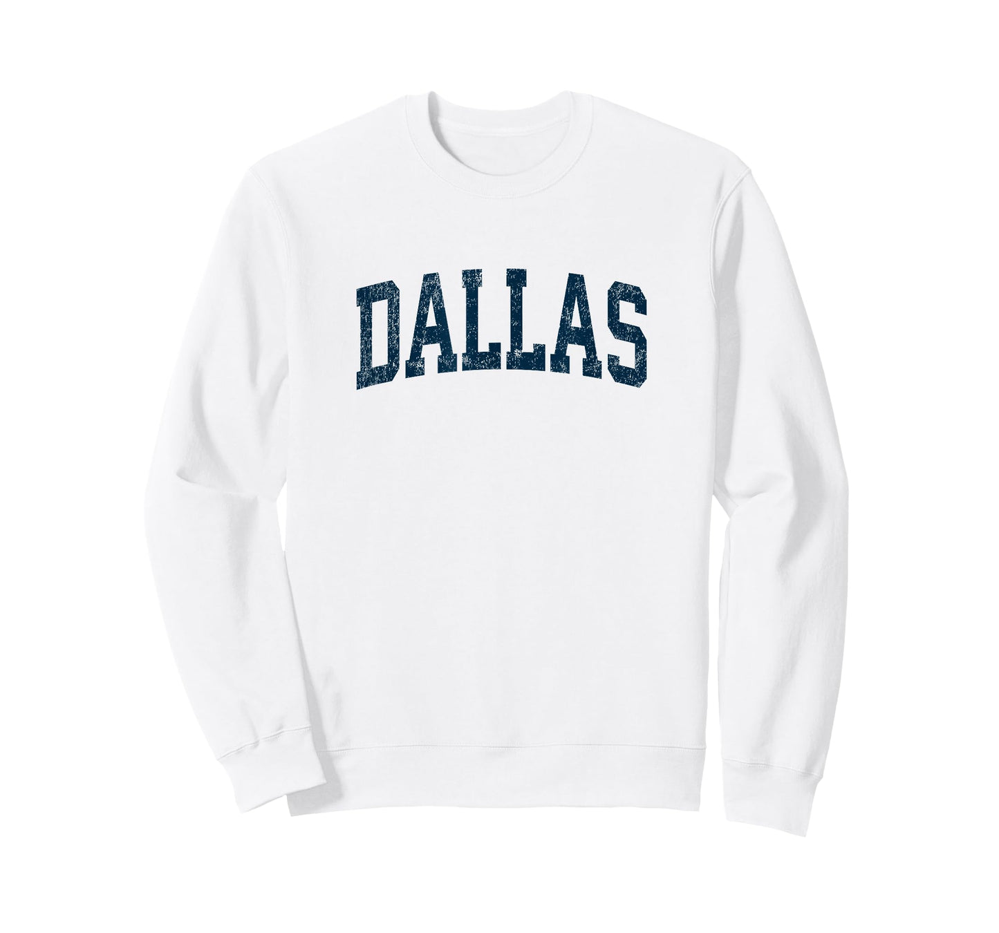 Dallas Texas TX Vintage Athletic Sports Navy Design T-Shirt