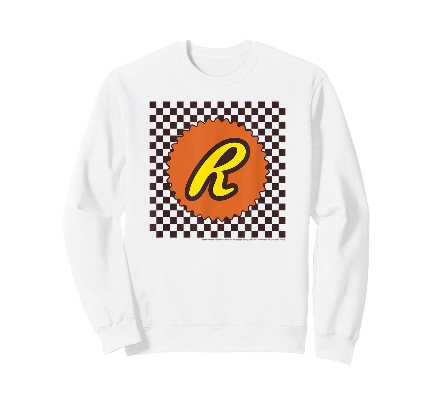 Reese's Peanut Butter Cups Checkered Background Logo T-Shirt