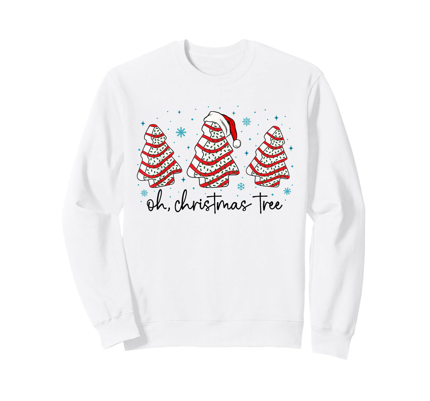 Oh Christmas Tree Cakes Debbie Becky Jen Cake Lovers Xmas T-Shirt