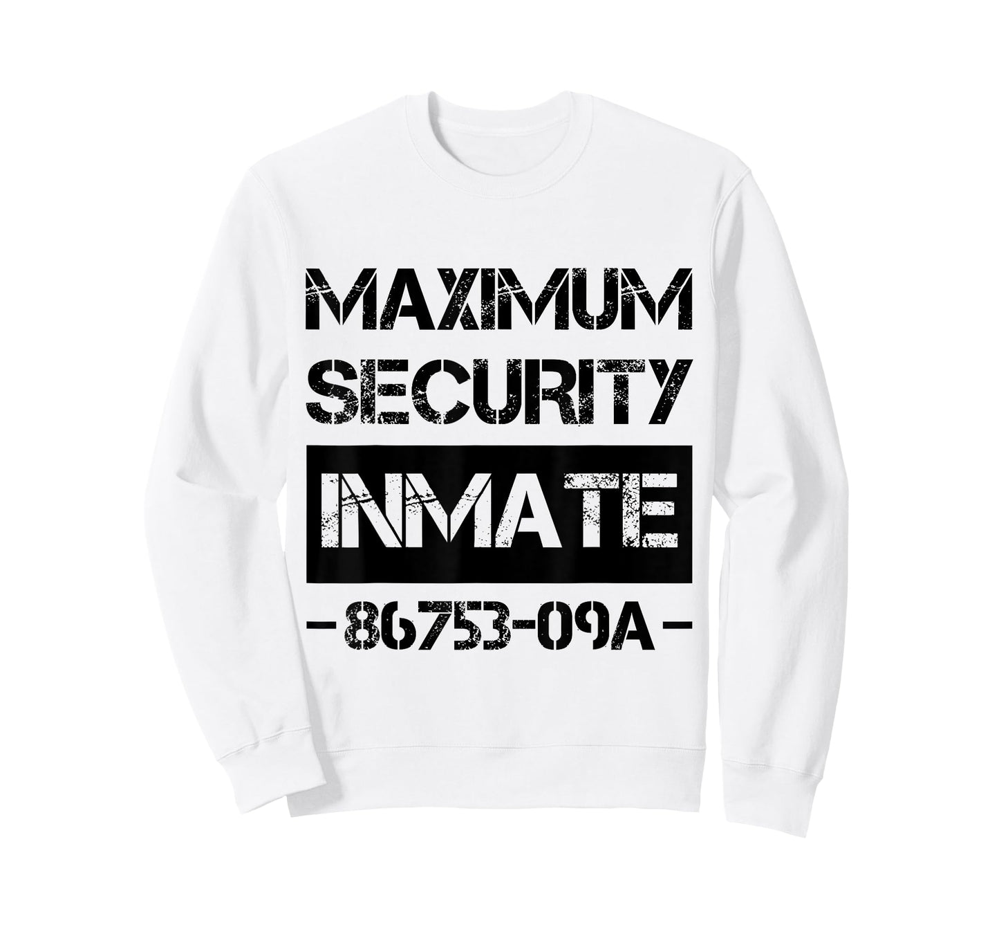 Security Ward Inmate Costume Jail Funny Lazy Halloween T-Shirt