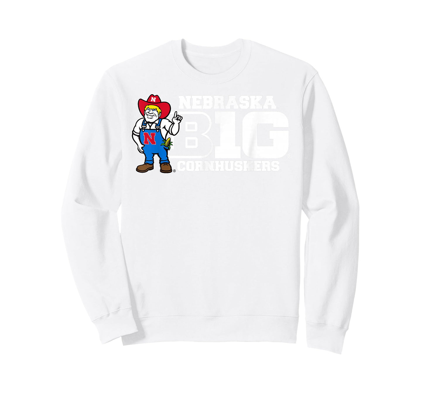 Nebraska Cornhuskers Big 10 Mascot Red Officially Licensed T-Shirt