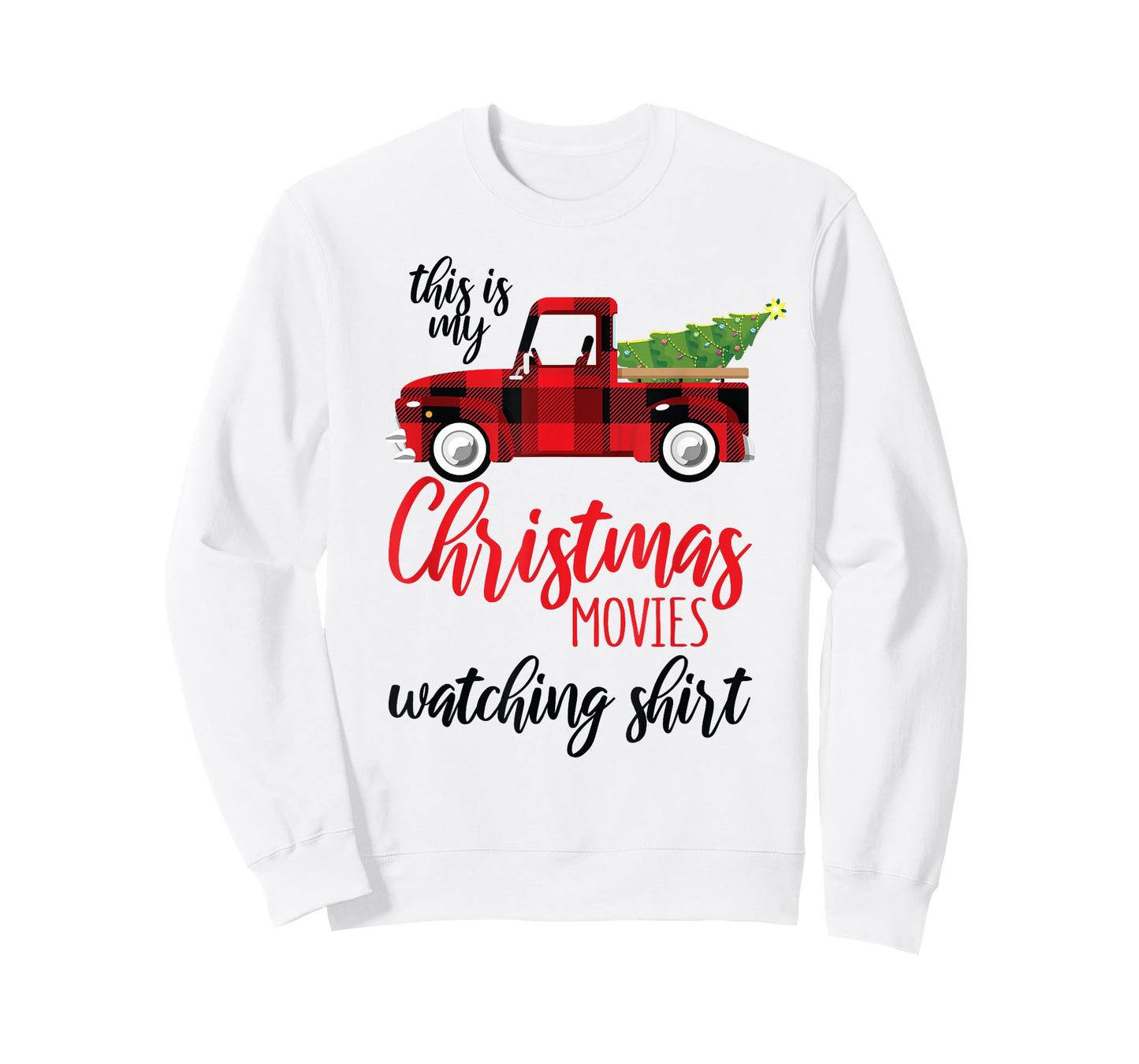 Christmas Movie Watching Shirt Xmas Movies Red Truck T-Shirt