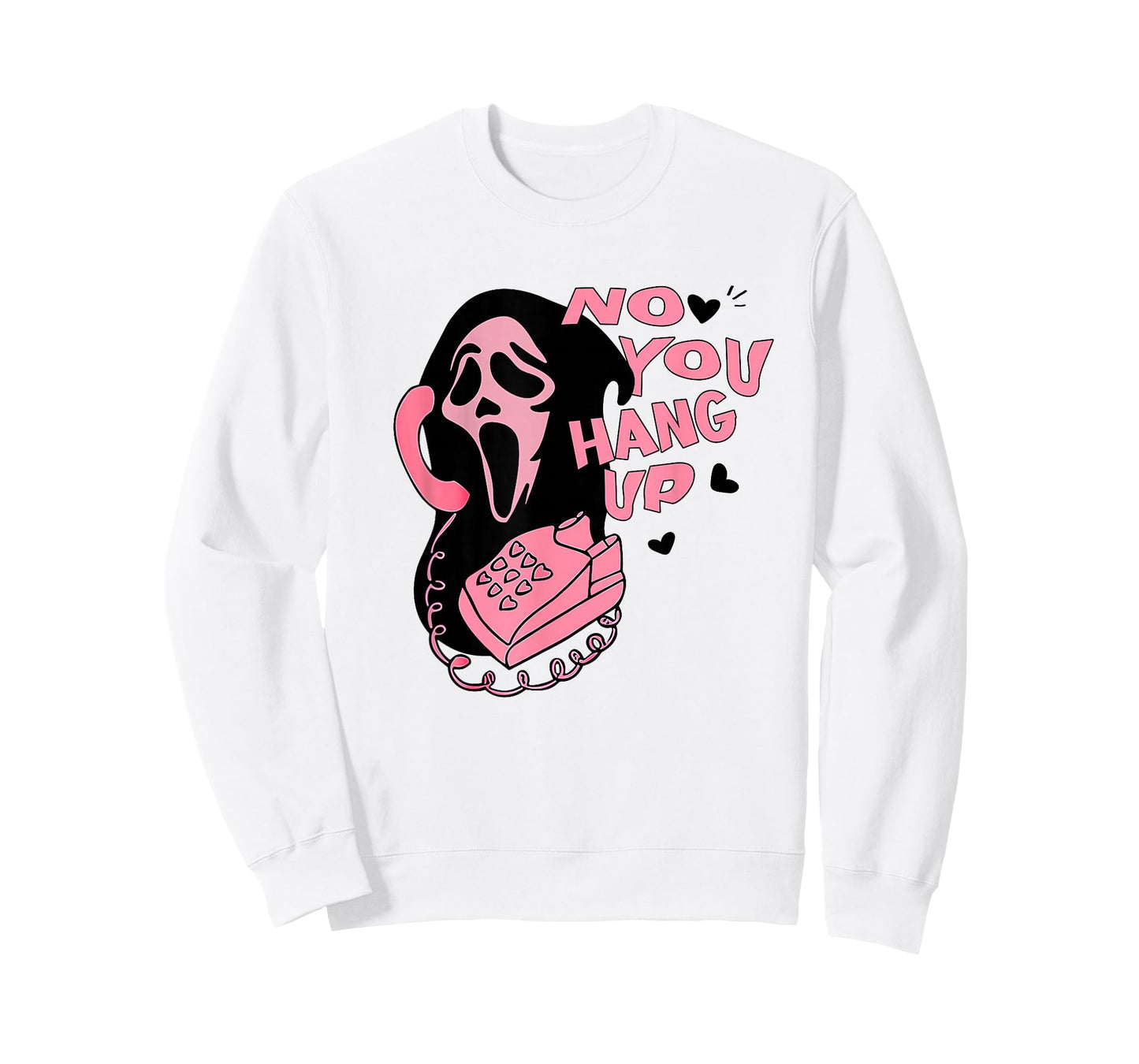No You Hang Up Ghost Halloween Valentine Spooky Season Funny T-Shirt