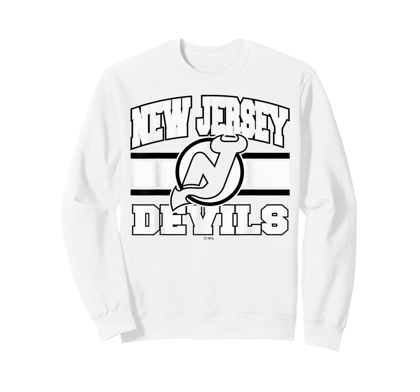 New Jersey Devils Stripe Red Officially Licensed T-Shirt
