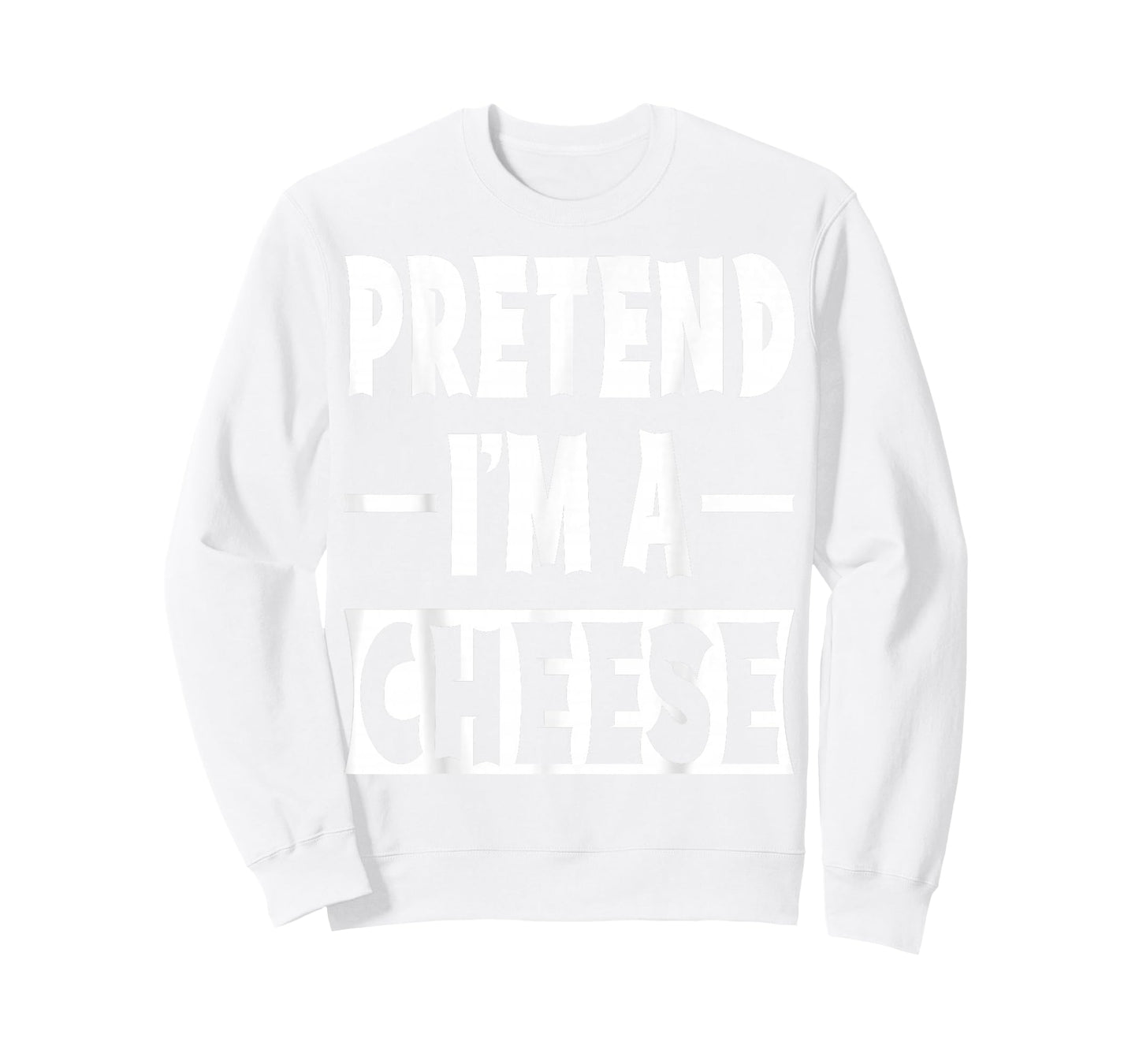 Pretend I'm A Cheese Costume Party Lazy Halloween Cheese T-Shirt