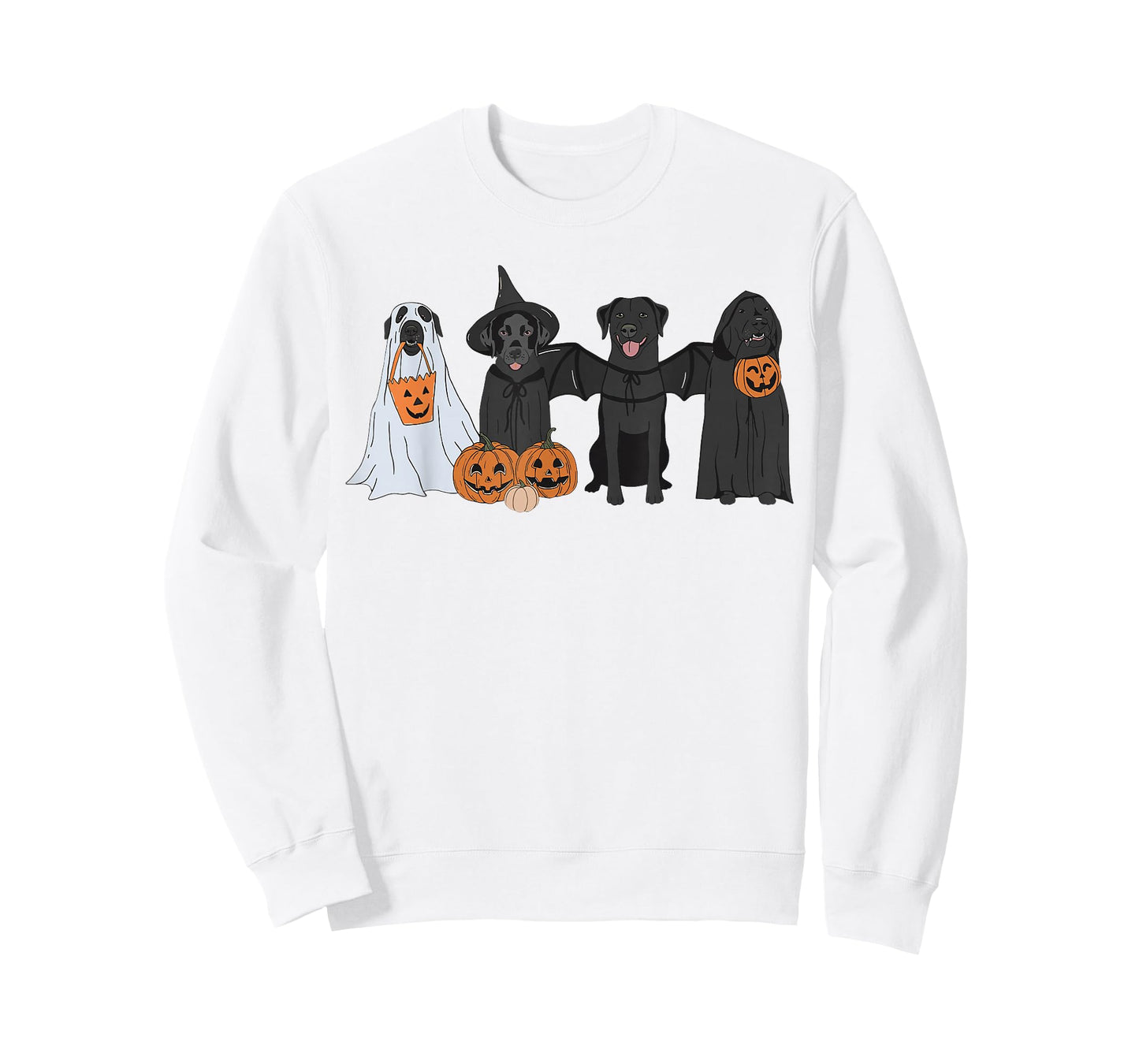 Cute Black Labrador Dog Halloween Pumpkin Labrador Dog Mom T-Shirt