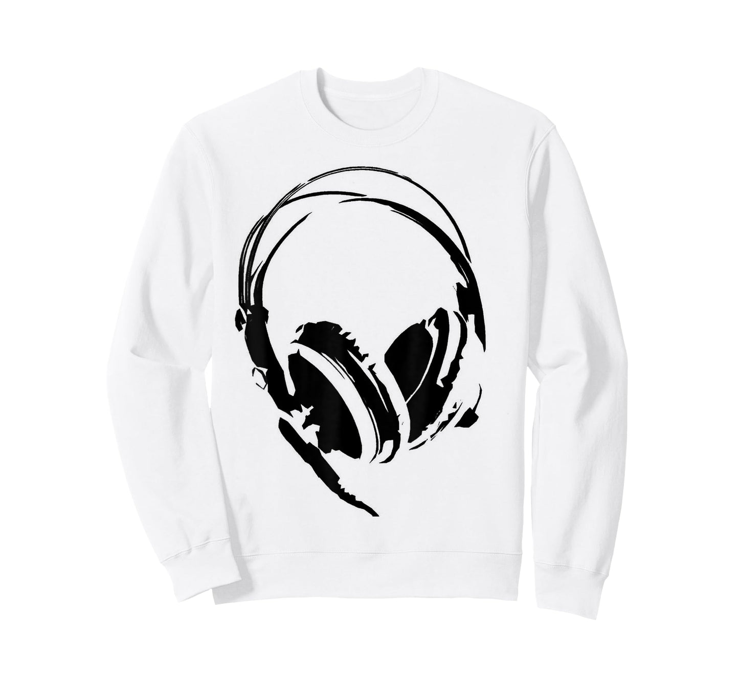Headphones Shirt Anime DJ T-Shirt Black Man Woman Child White T-Shirt