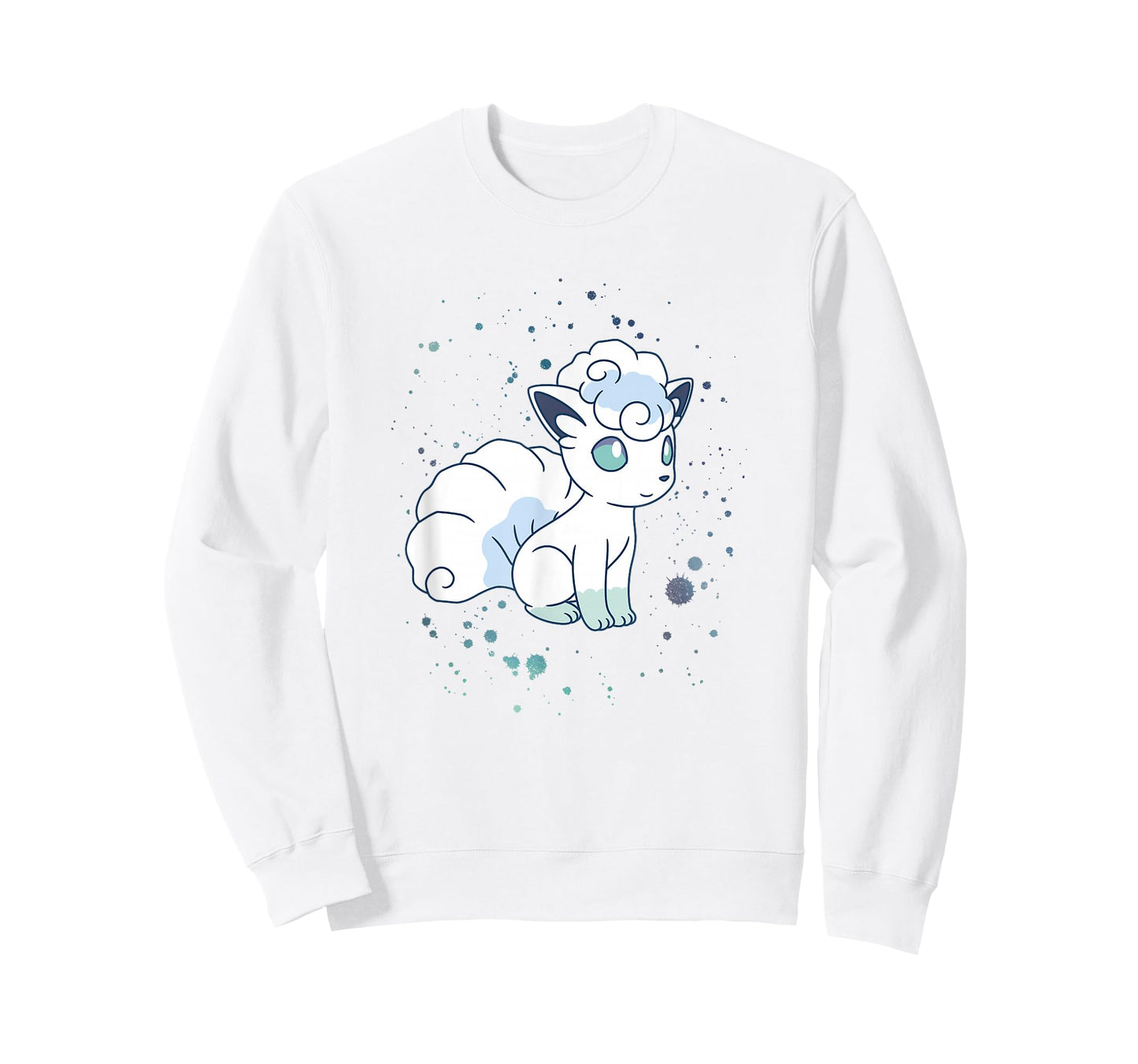Pokémon Alolan Vulpix Winter Watercolor Portrait T-Shirt