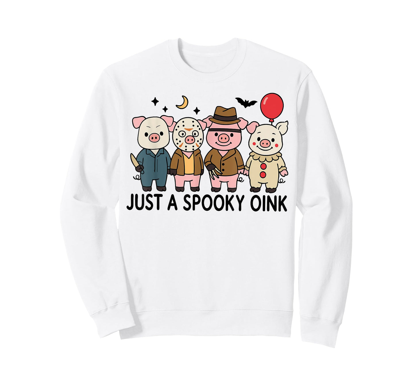 Just A Spooky Oink Funny Pig Ghost Halloween Spooky Season T-Shirt
