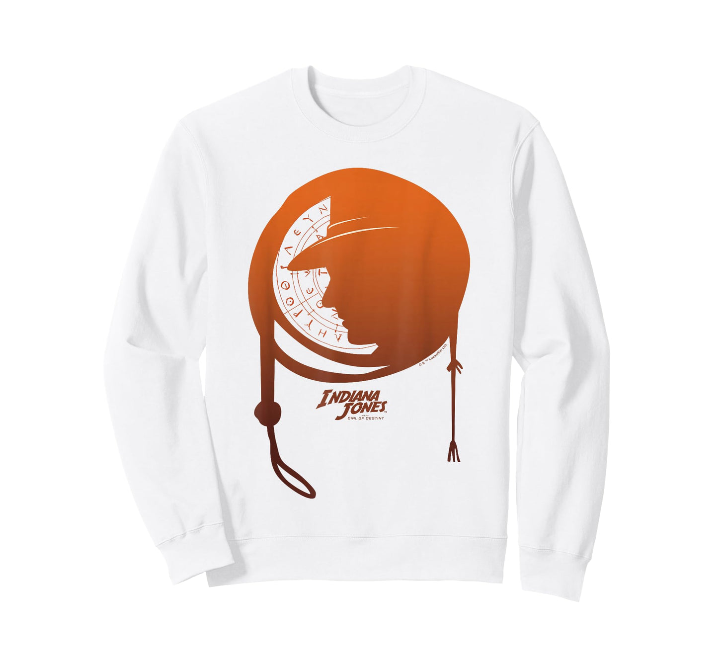 Indiana Jones and The Dial of Destiny Whip Shadow Portrait T-Shirt