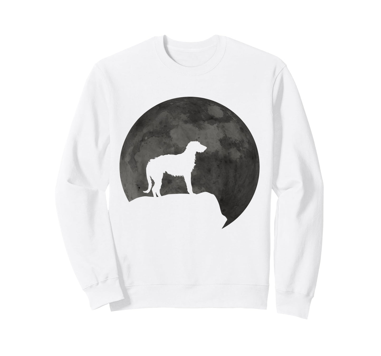 Moon And Dog Silhouette - Irish Wolfhound T-Shirt