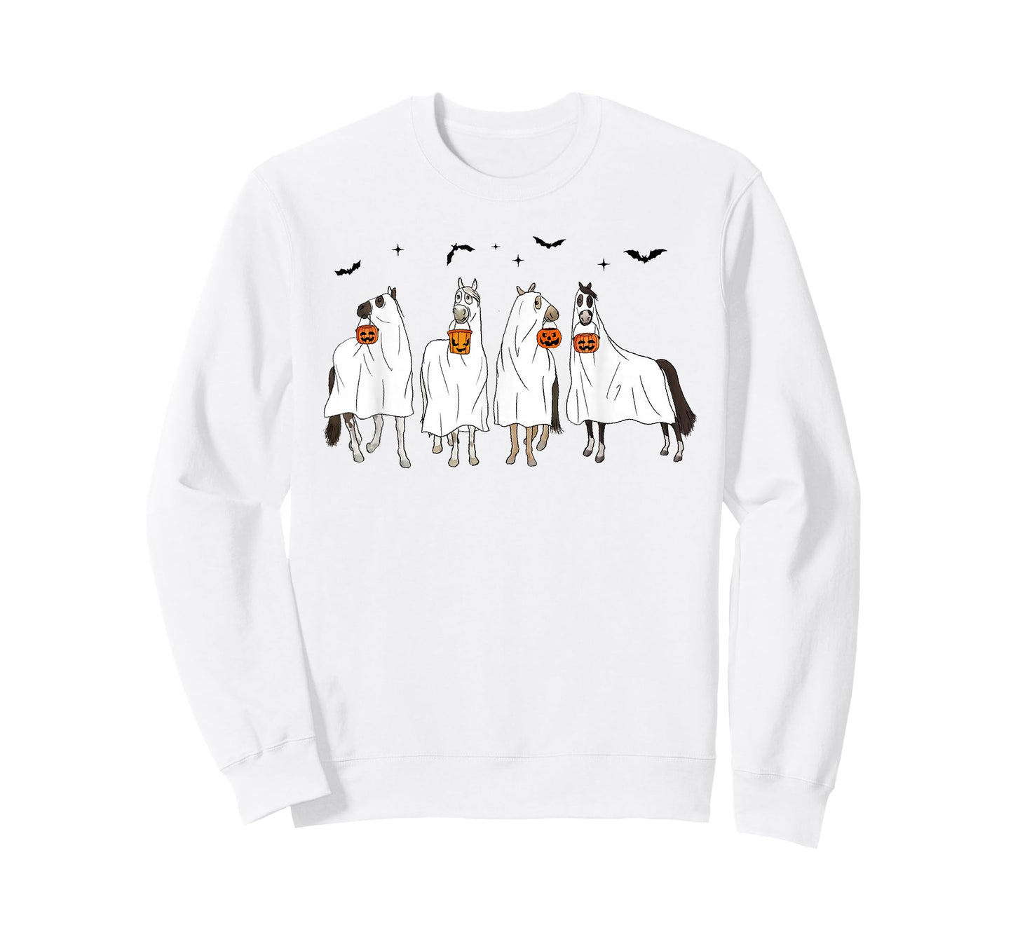 Halloween Horse Ghost Horse Western Spooky Horse Pumpkins T-Shirt
