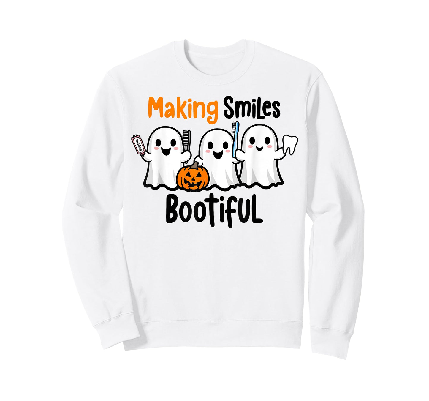 Making Smiles Bootiful Halloween Funny Ghost Dentist Dental T-Shirt