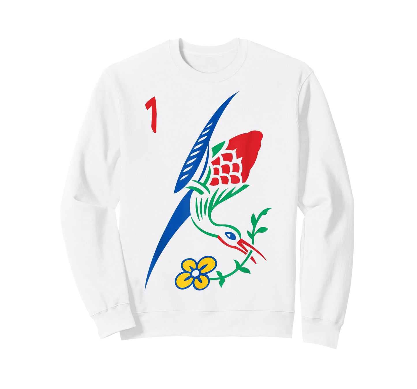 Chinese Mahjong Game Tile One Bamboo Sozu Bird Mens Womens T-Shirt