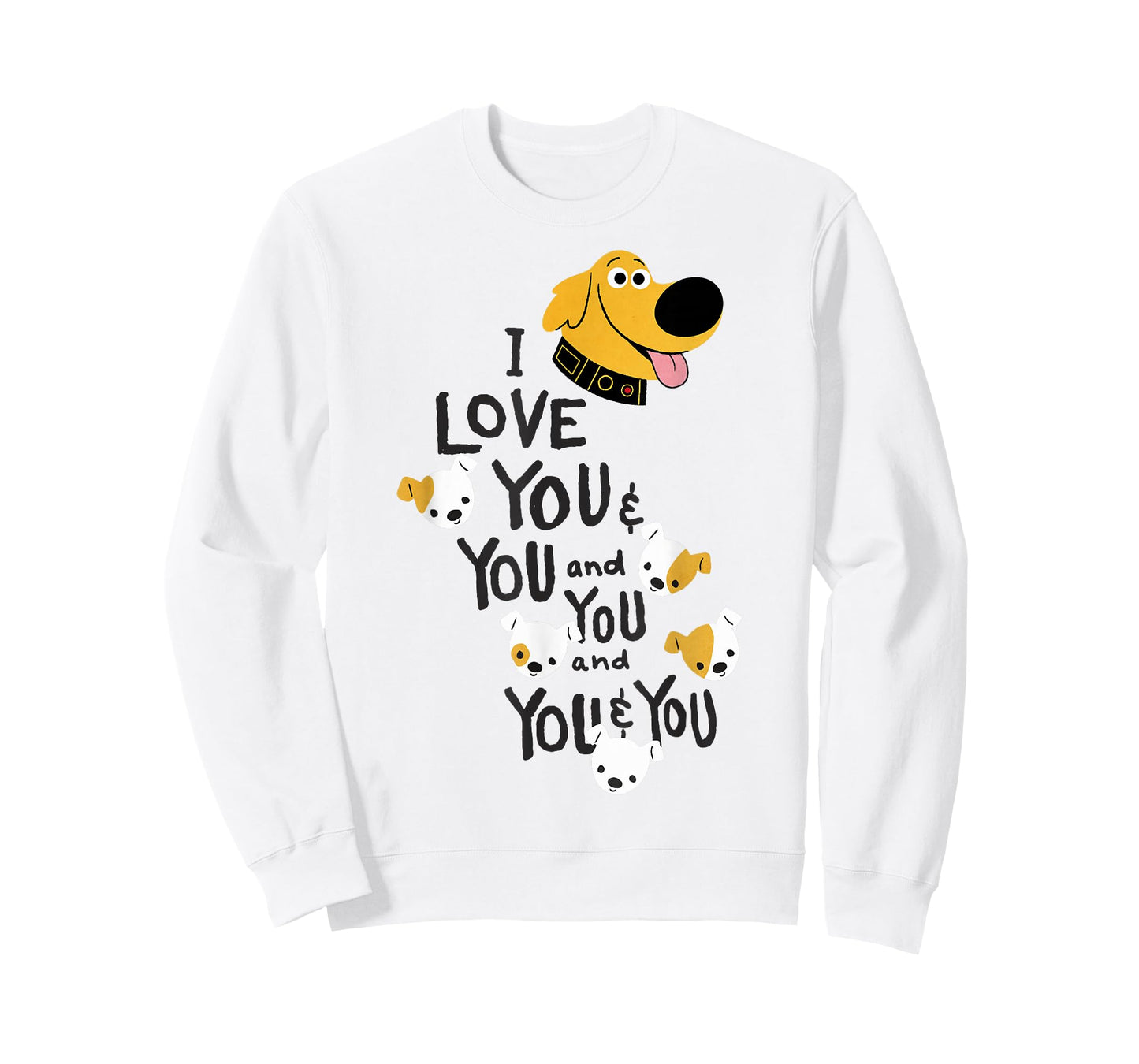 Disney Pixar UP Dug I Love You And You Quote T-Shirt