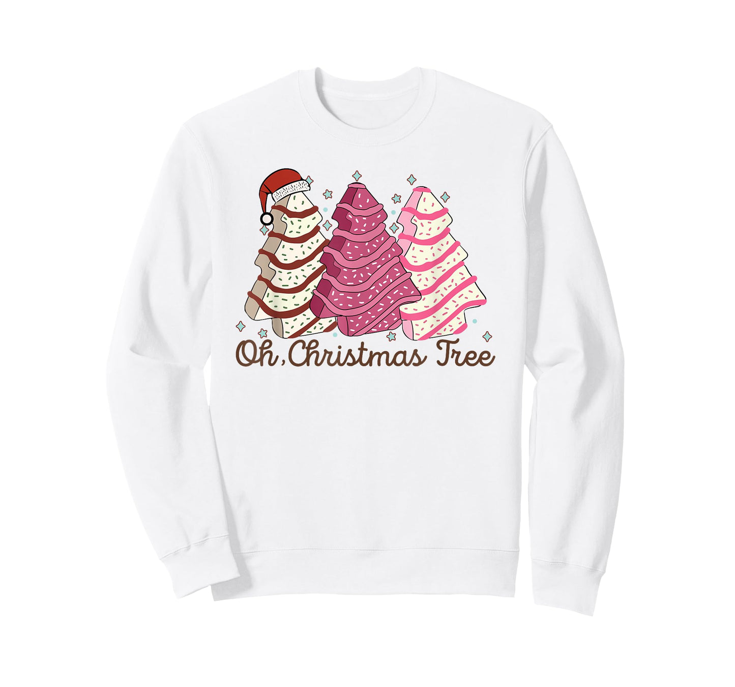 Oh Christmas Tree Cakes Funny Christmas Snack Cake Men Women T-Shirt