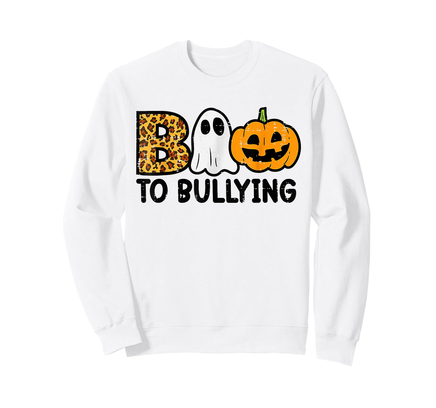 Boo To Bullying Halloween Ghost Anti Bully Unity Day Orange T-Shirt