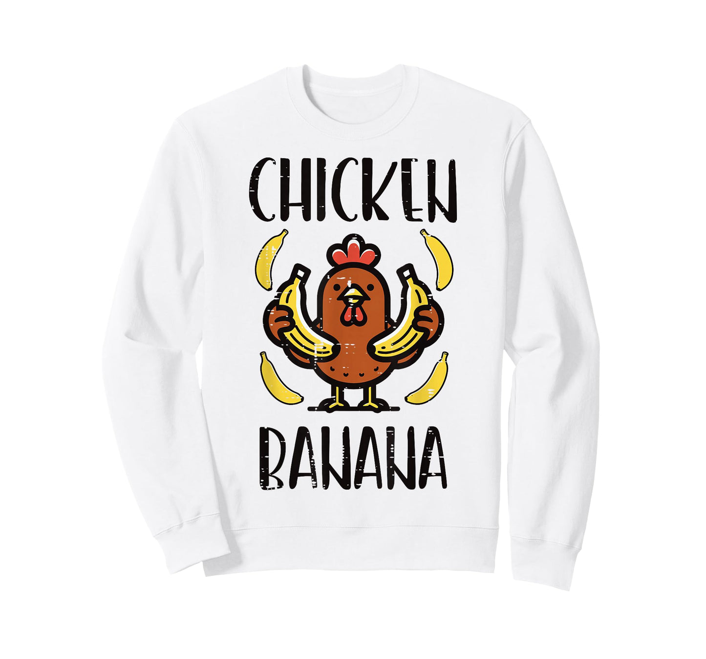 Chicken Banana Cute Song Dance Fruit Kids Youth Men Women T-Shirt