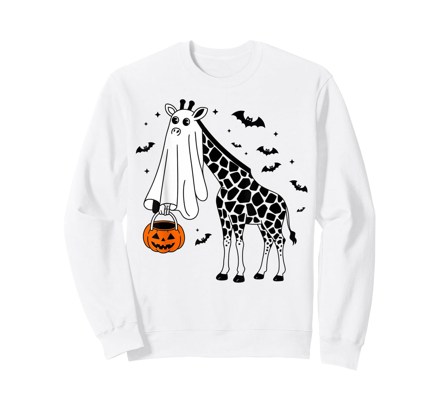 Funny Halloween Giraffe Ghost Costume Trick Or Treat T-Shirt