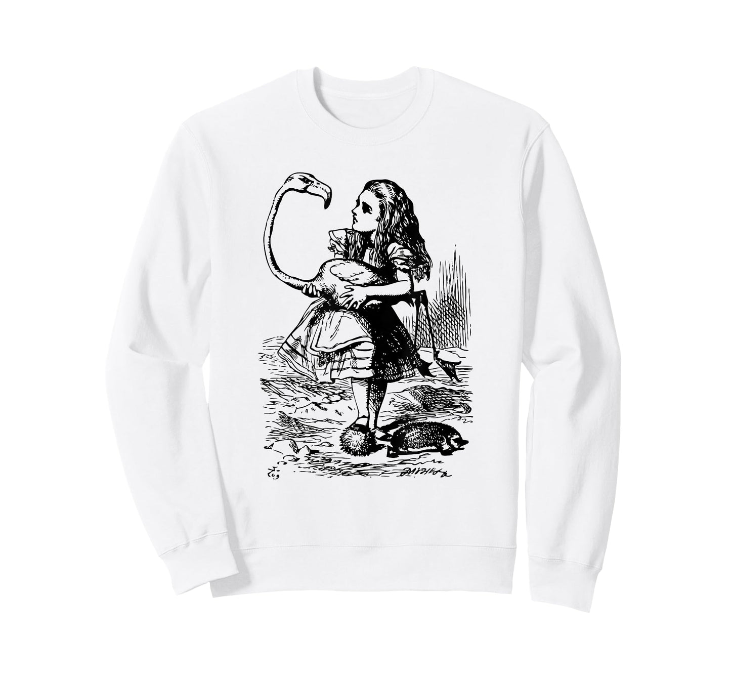 Big Texas Alice in Wonderland Alice Flamingo Croquet T-Shirt T-Shirt