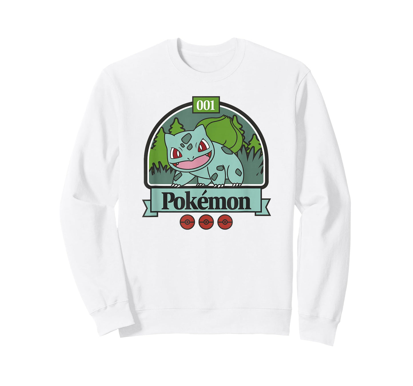 Pokémon 001 Bulbasaur Outdoor Adventure Grassy Park Badge T-Shirt