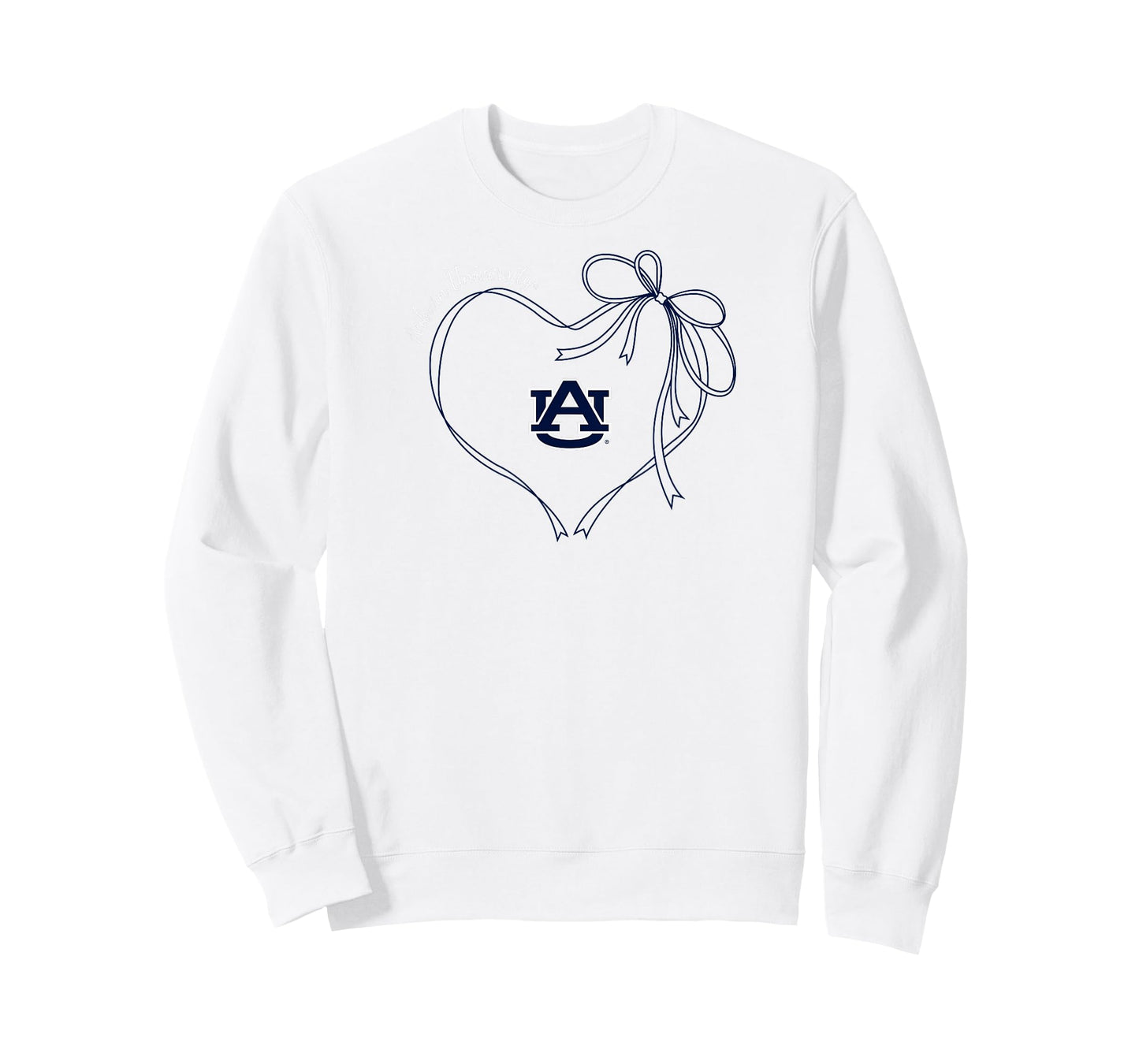 Auburn Tigers Bow Heart Orange Officially Licensed T-Shirt