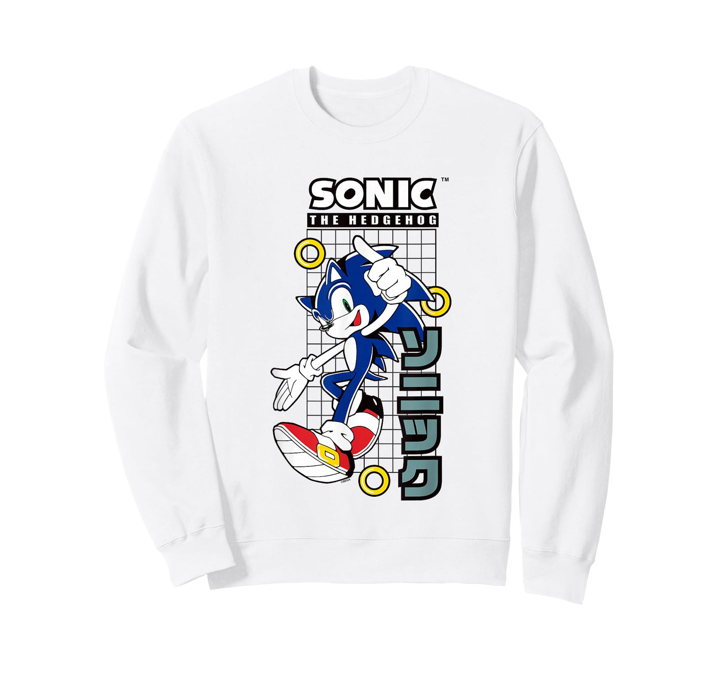 Sonic The Hedgehog Vintage Kanji Action Poster T-Shirt
