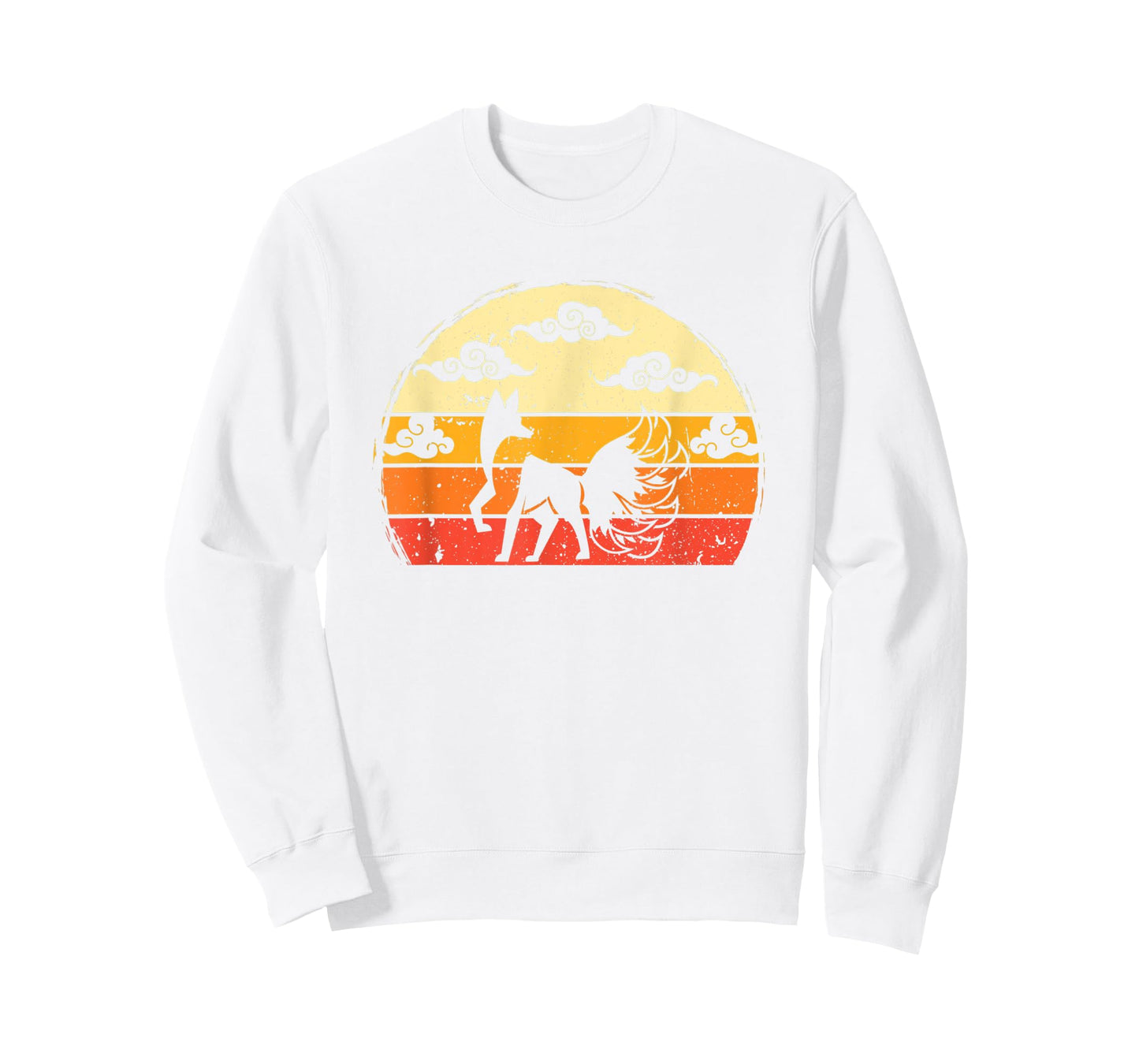 Retro Japanese Fox Inari Nine Tailed Kitsune Anime Lover T-Shirt