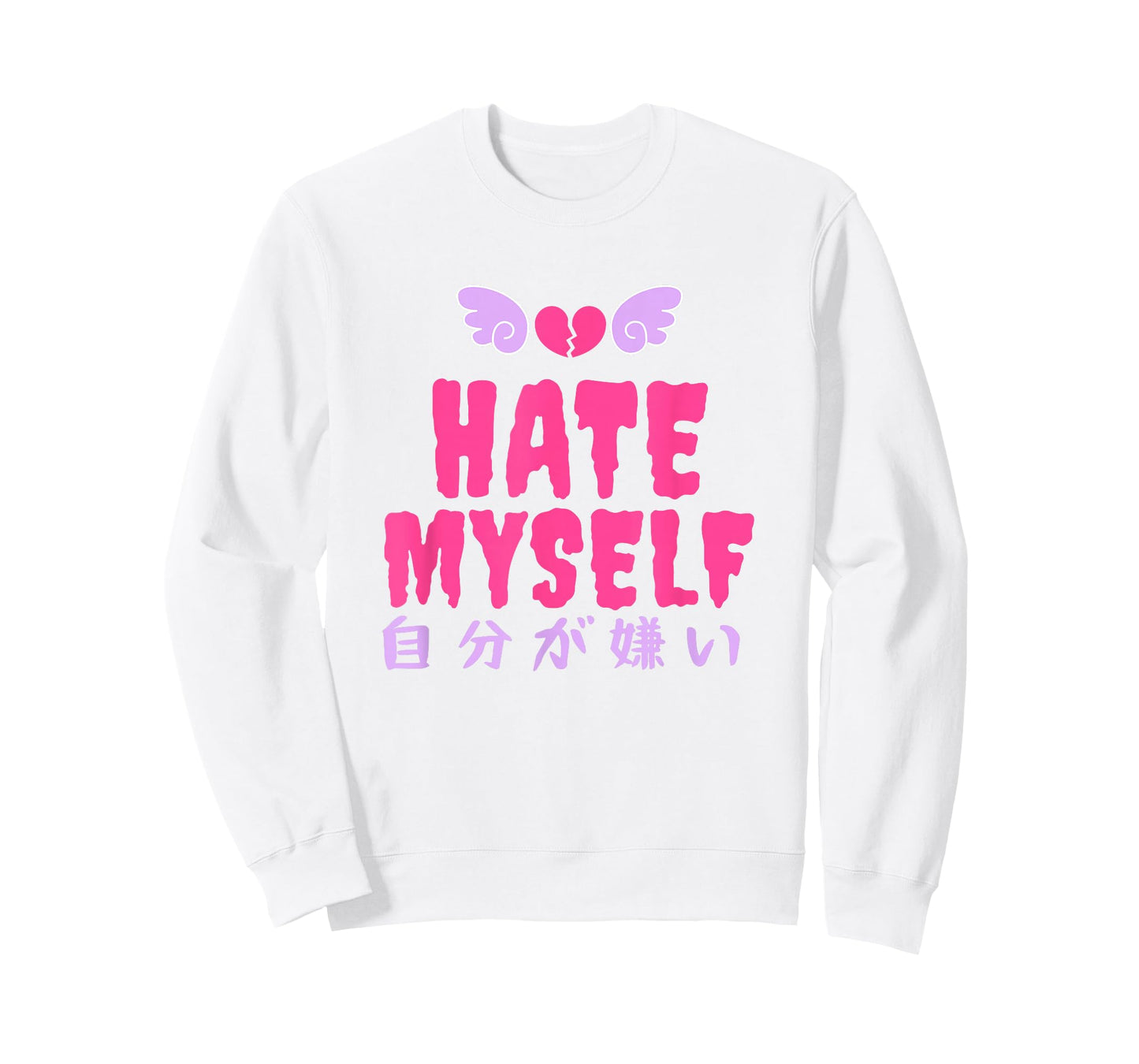 Yami Kawaii Hate Myself BLUE PINK Pastel Goth T-Shirt