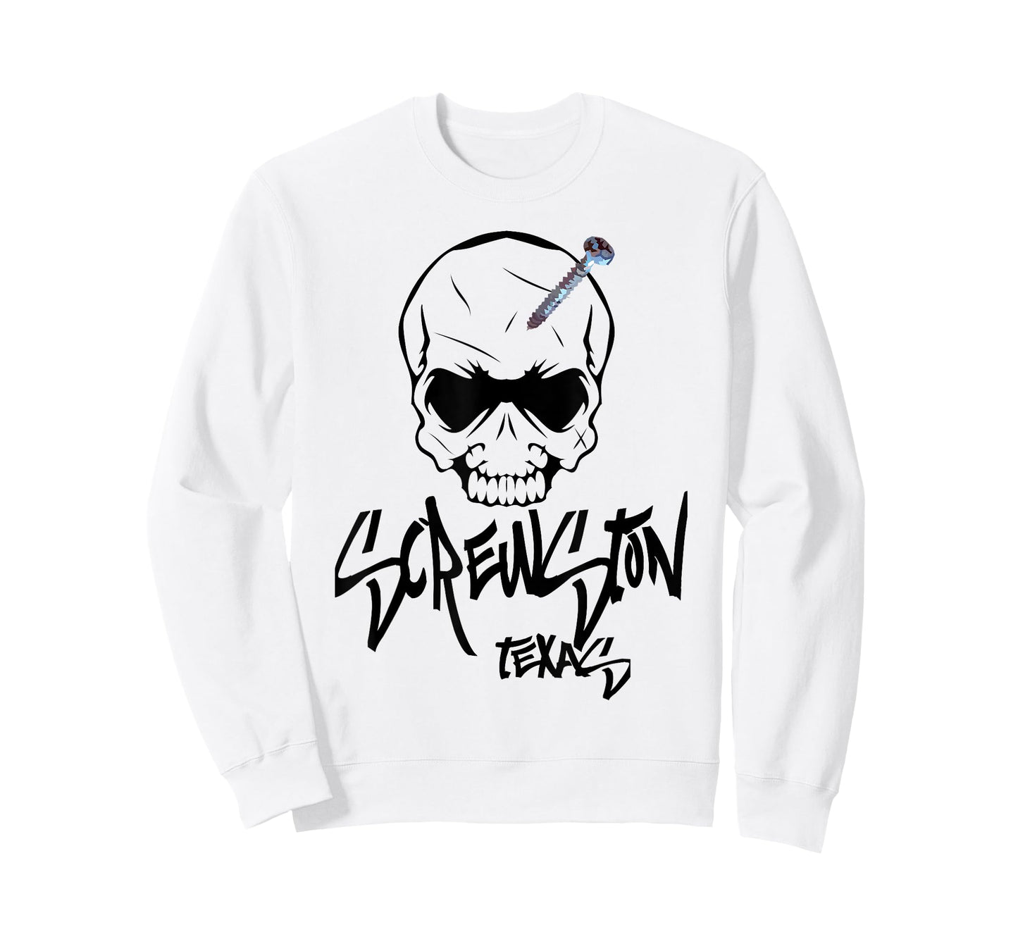 Screwston Texas | Screwhead Skeleton Skull T-Shirt
