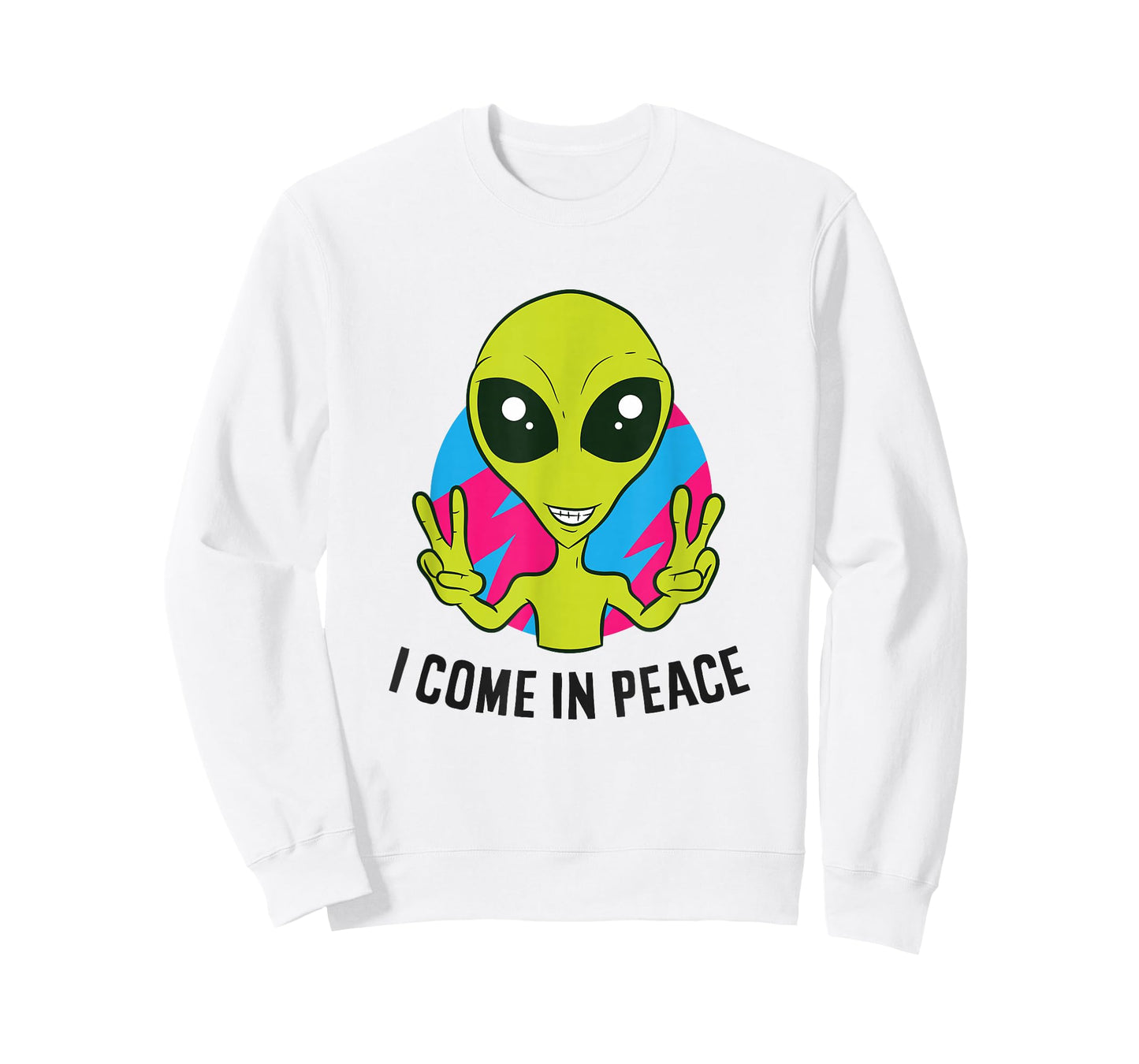 Alien Ufo Space Rave EDM Music I Come In Peace T-Shirt