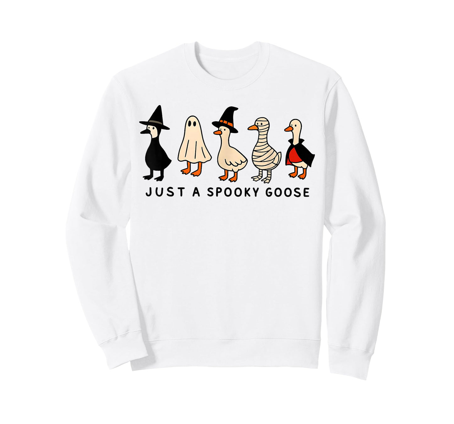 Just A Spooky Goose Halloween Silly Goose Funny Halloween T-Shirt