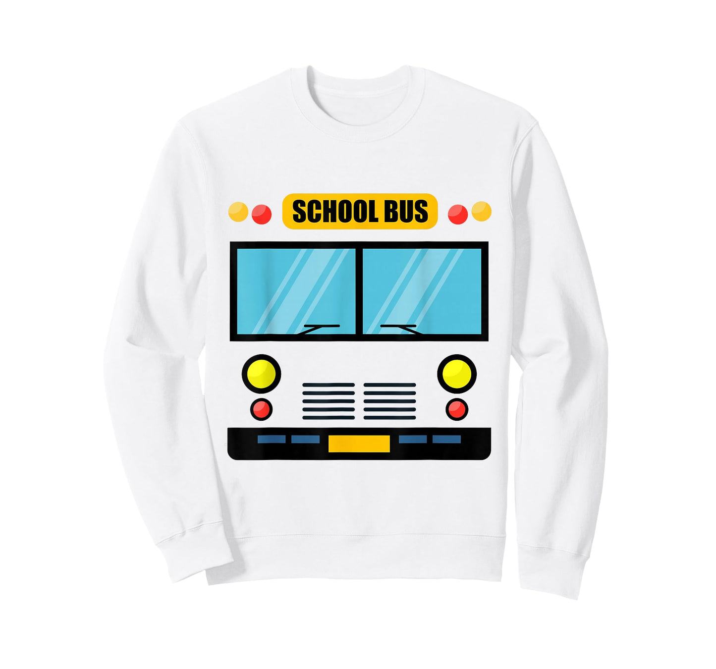 School Bus Costume Cool Easy Vehicle Halloween T-Shirt