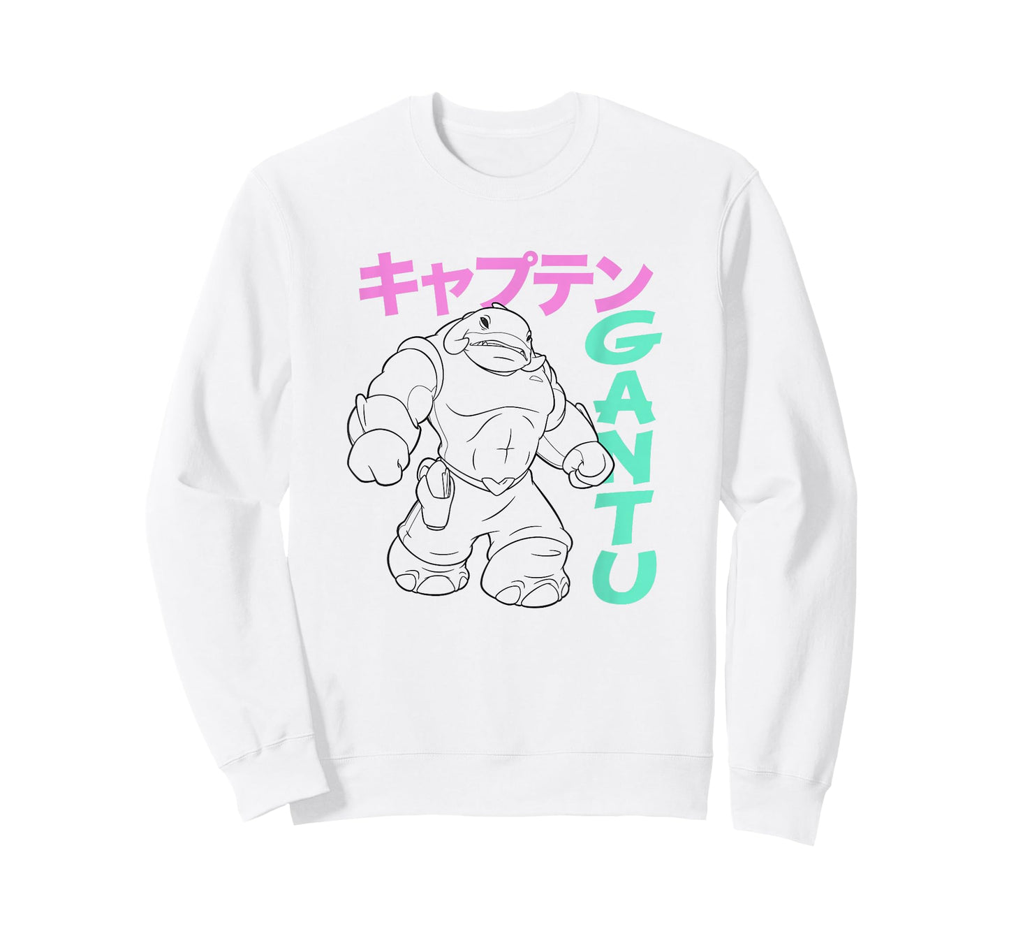 Disney Lilo & Stitch Retro Captain Gantu Line Art Kanji T-Shirt
