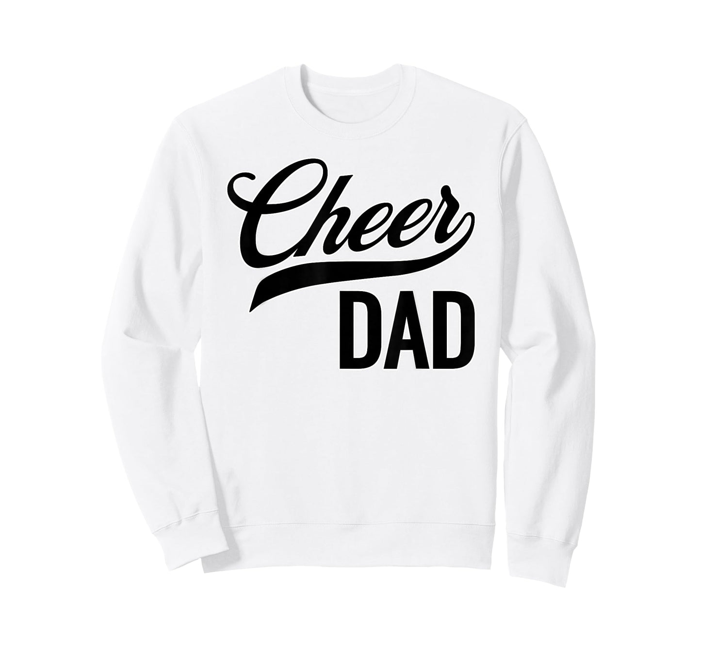 Cheer Dad Red and Black White Cheerleading Matching Parents T-Shirt