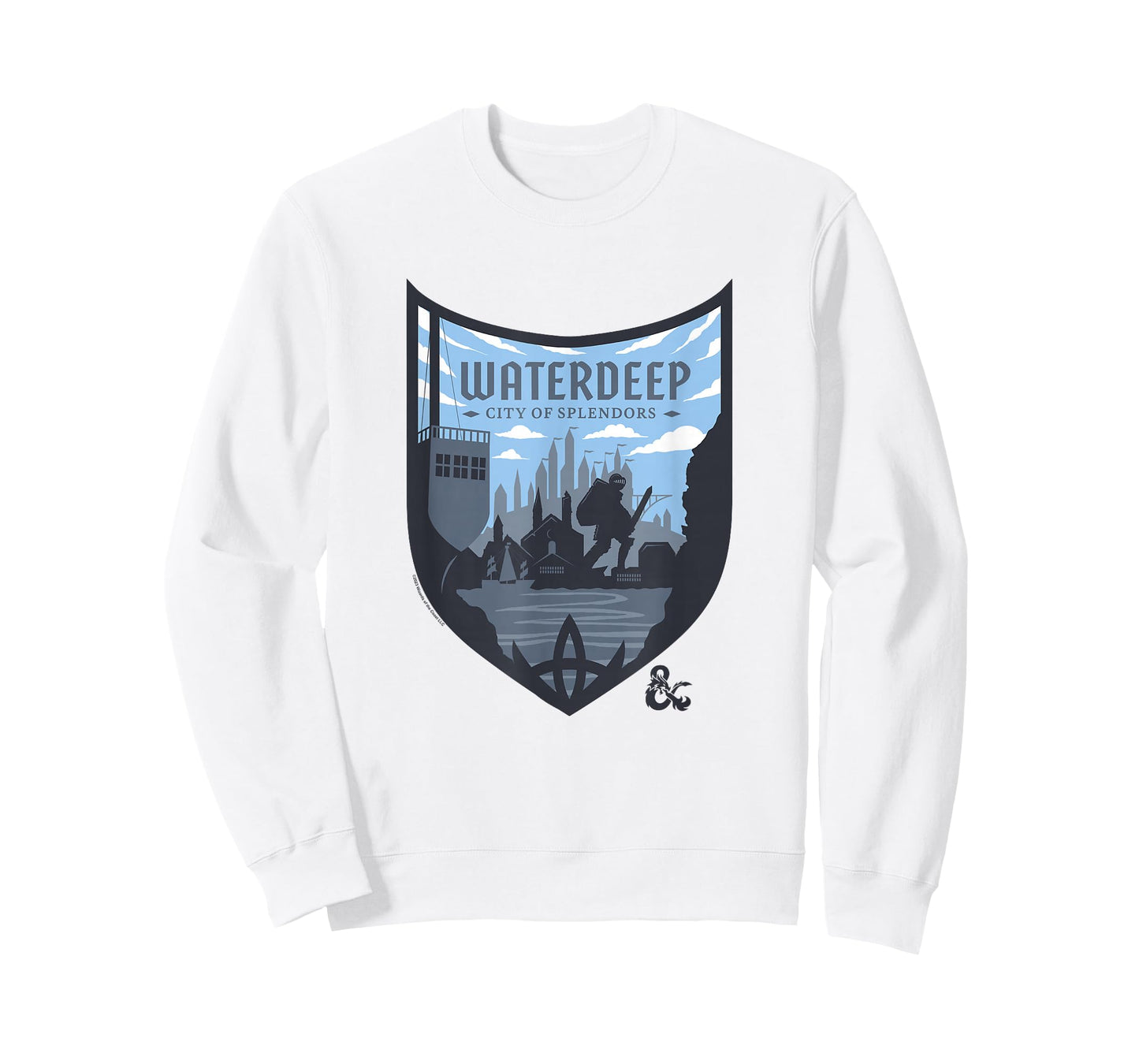 Dungeons & Dragons Waterdeep City Of Splendors Shield Logo T-Shirt