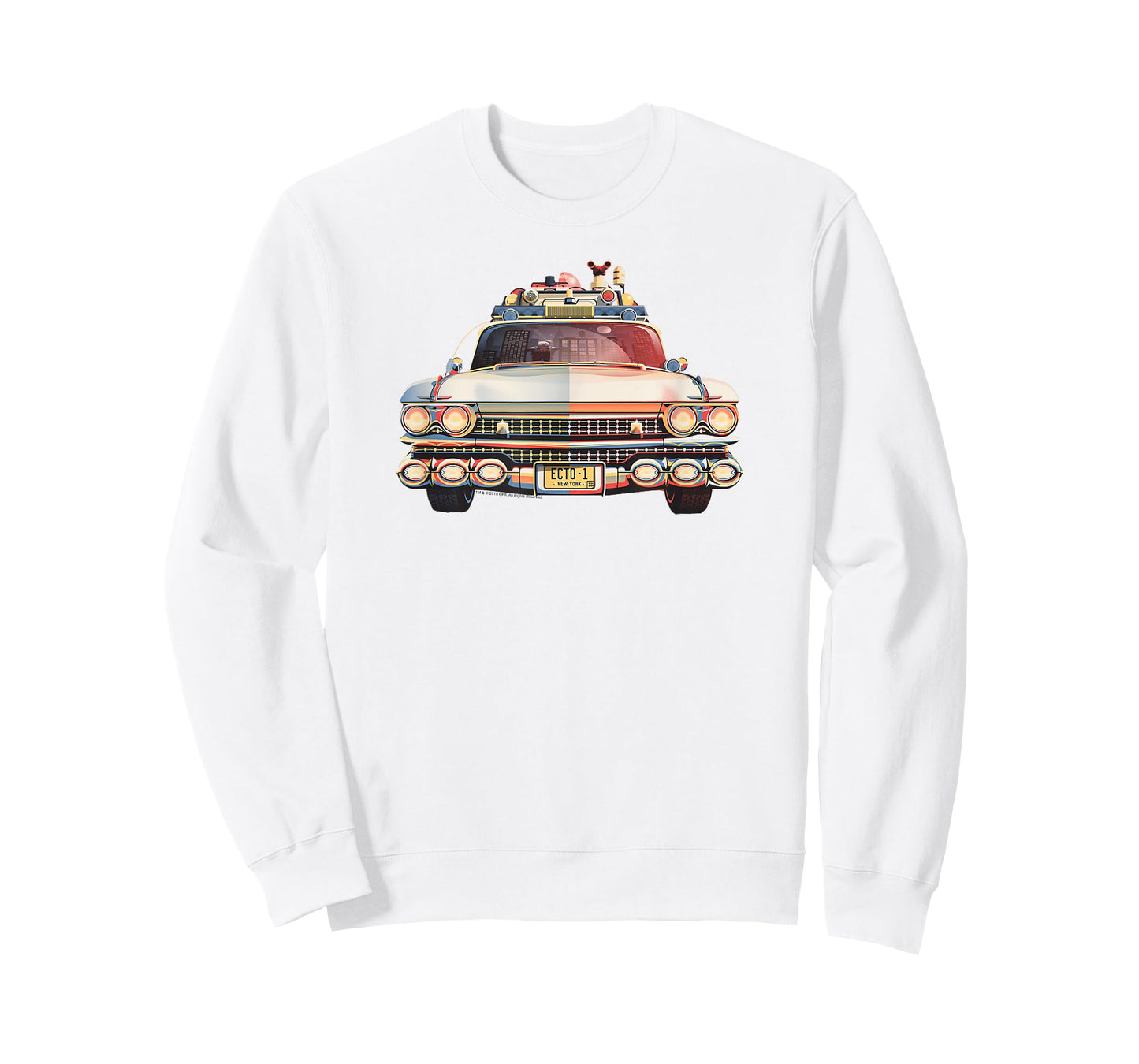 Ghostbusters Ecto-1 Poster Retro Funny Movie T-Shirt