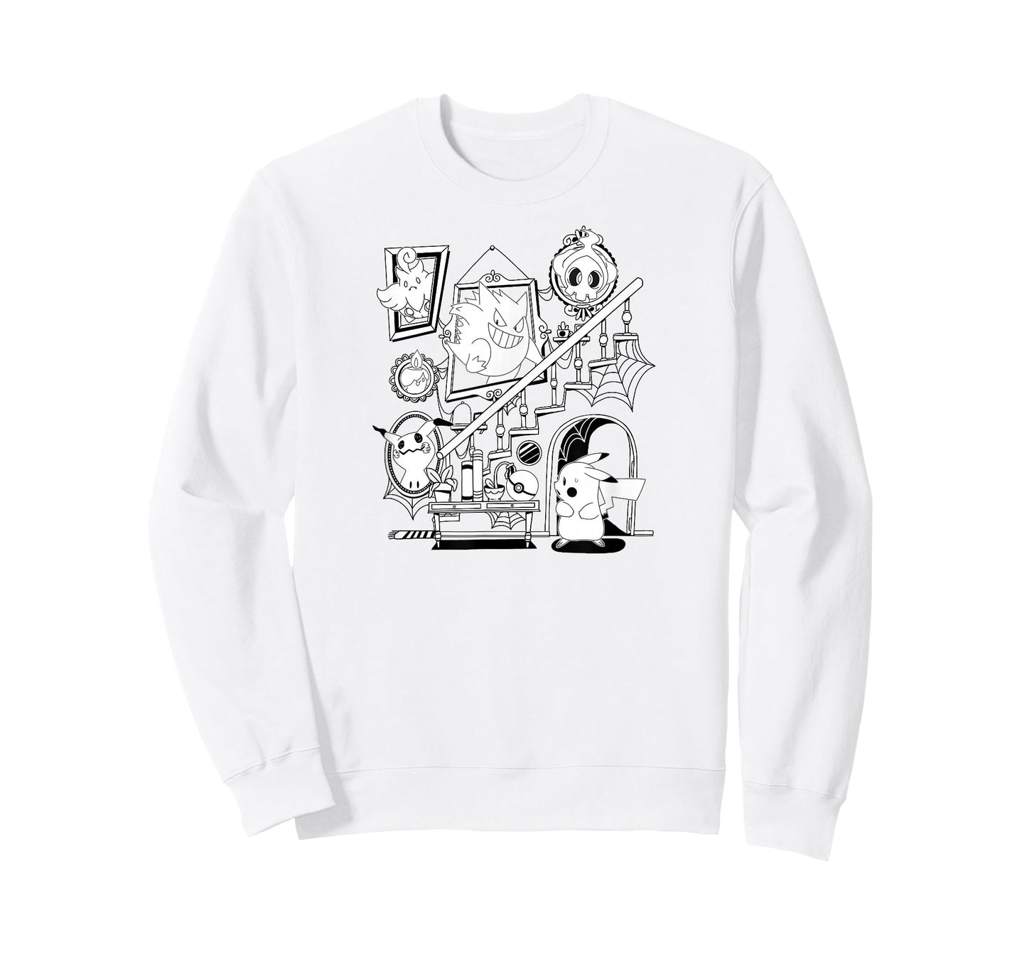 Pokémon - Halloween Orange Gengar Mimikyu Duskull Litwick T-Shirt