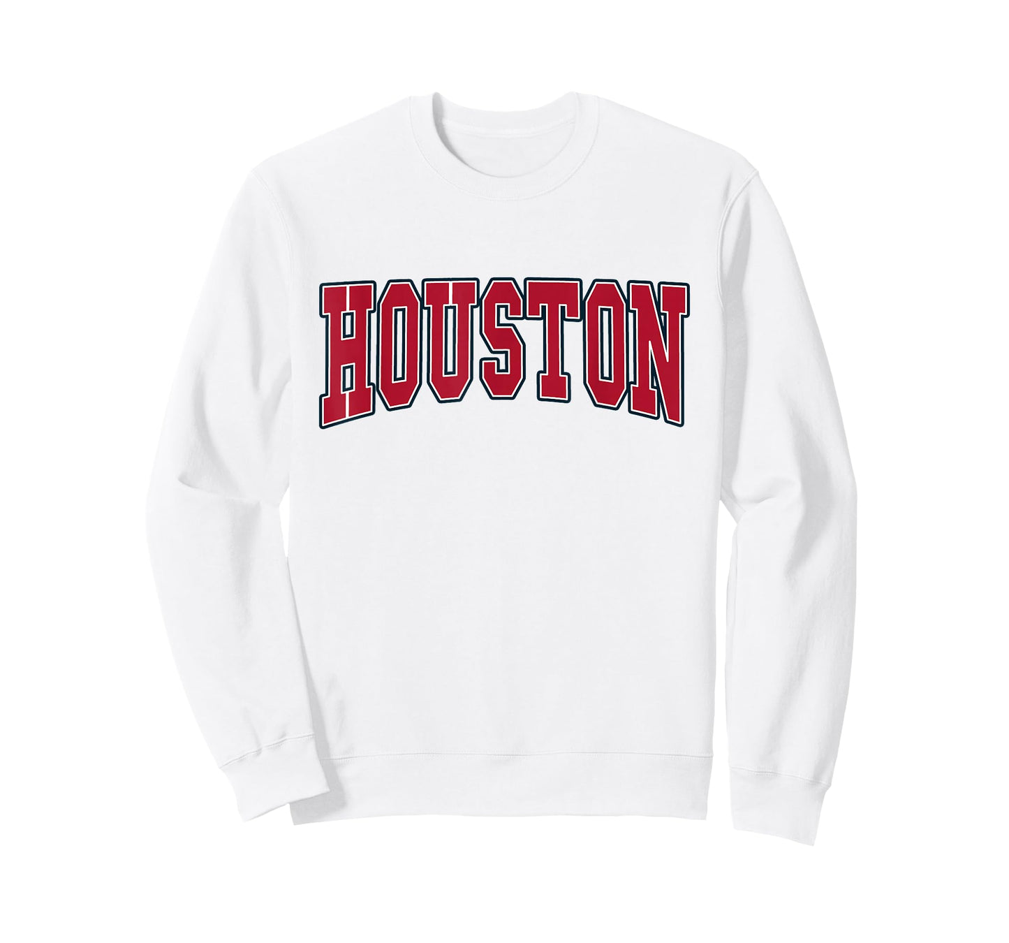 Graphic Apparel Co. - HOUSTON - Unisex Adult - White - Small - Short Sleeve - Classic Fit - Throwback Design - T-Shirt
