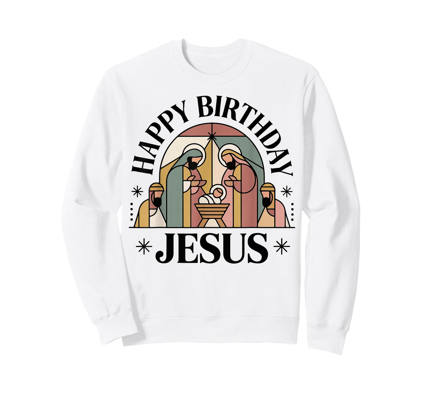 Happy Birthday Jesus Christmas Christian Outfit Toddler Girl T-Shirt