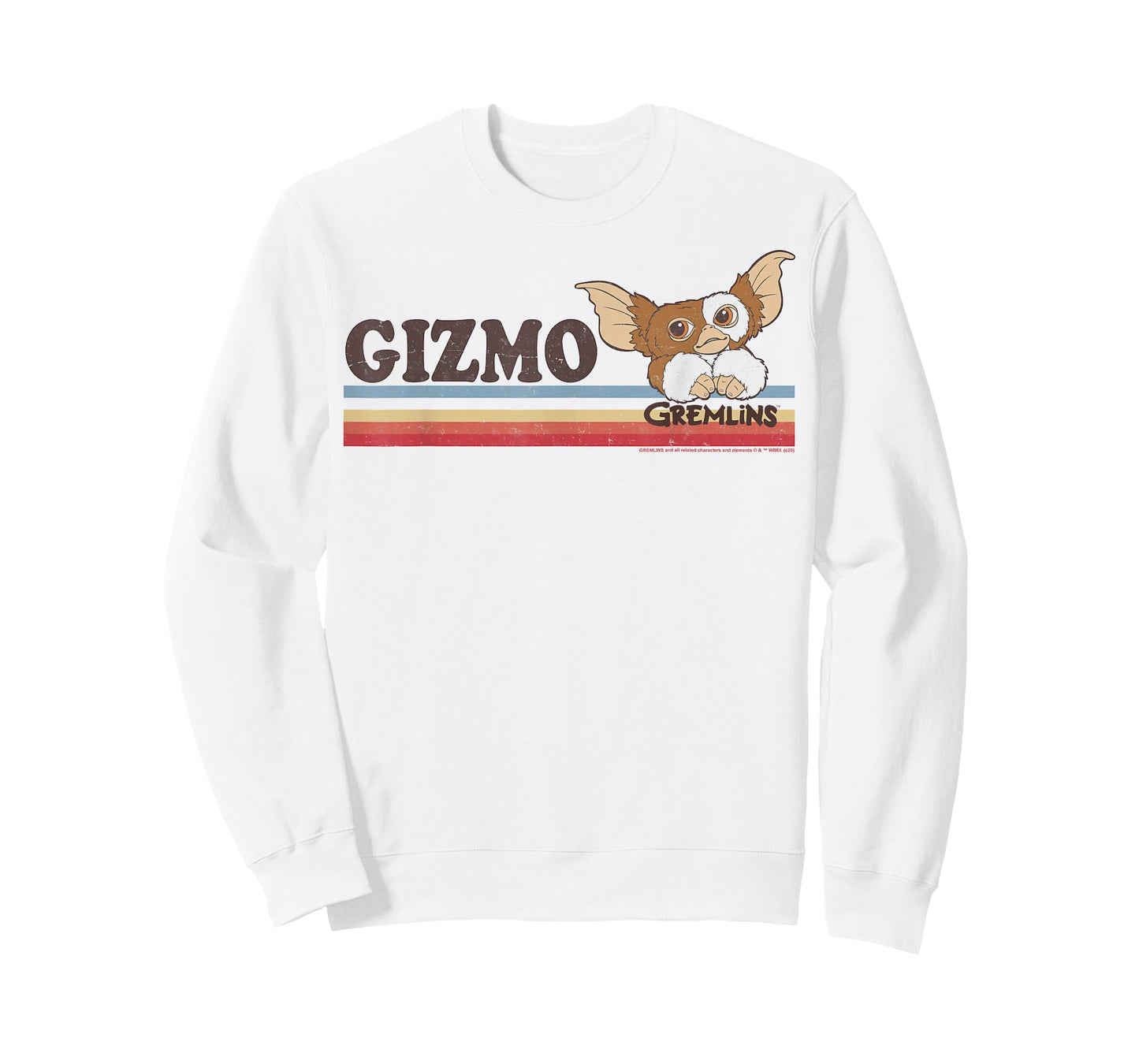 Gremlins Gizmo Retro Stripes T-Shirt Small