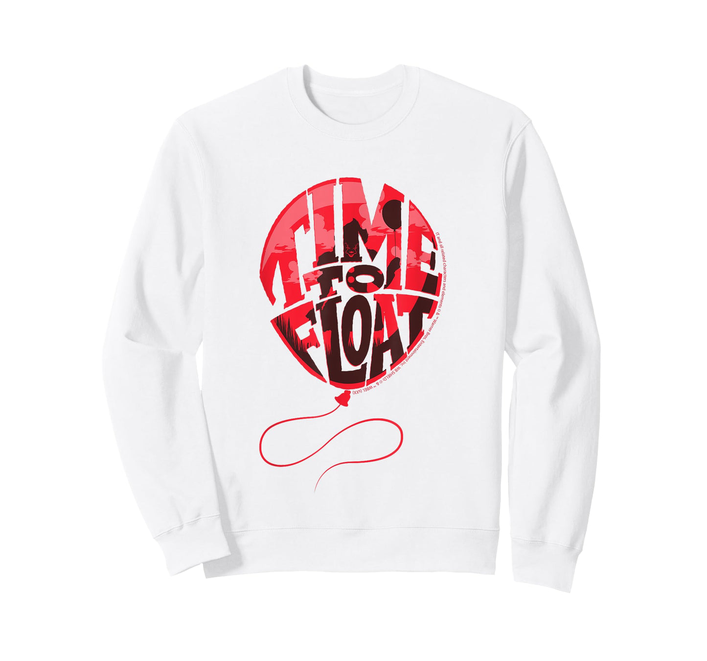 Time to Float Creepy Balloon Design T-Shirt