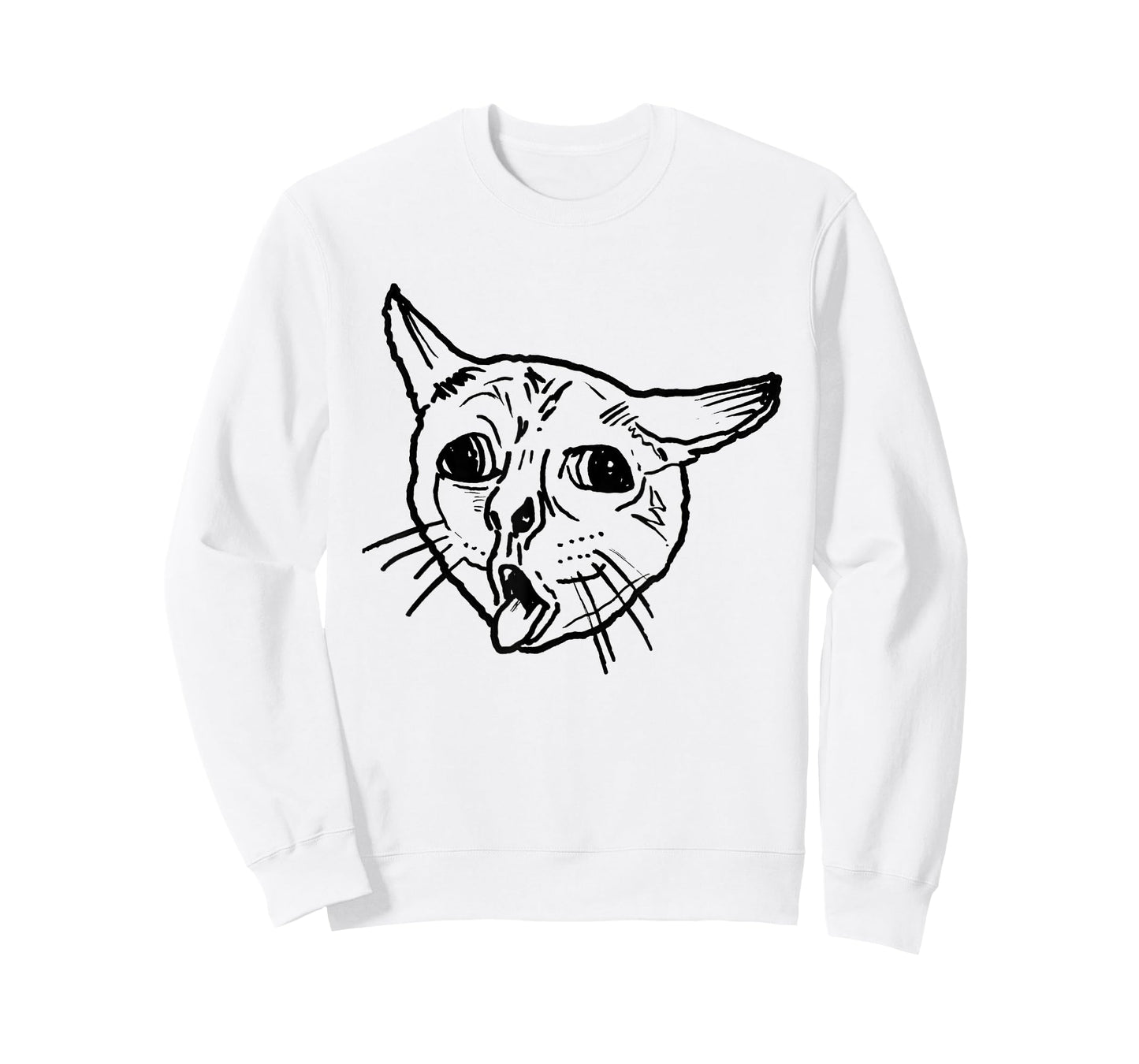 Ugly Coughing Cat Meme T-Shirt