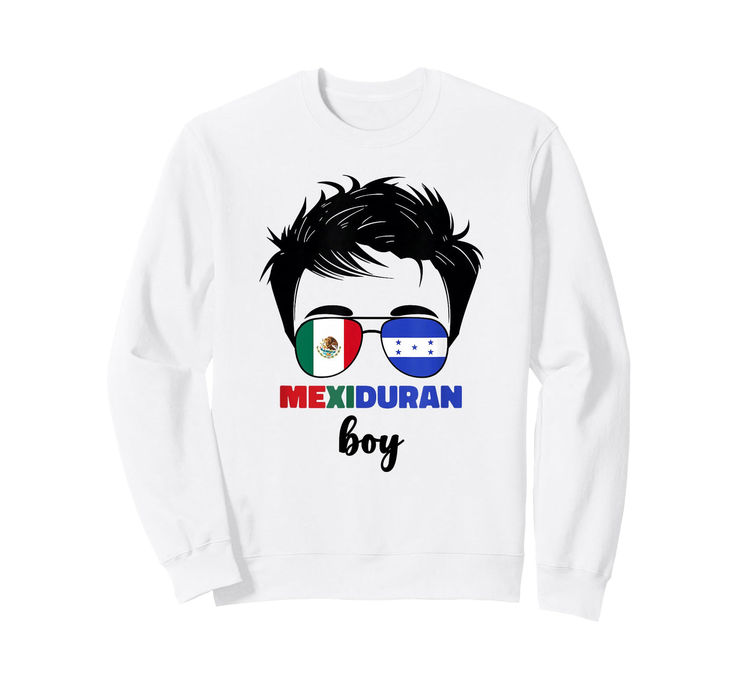 Half Mexican And Honduran Mexico Honduras Flag Boys Kids Boy T-Shirt