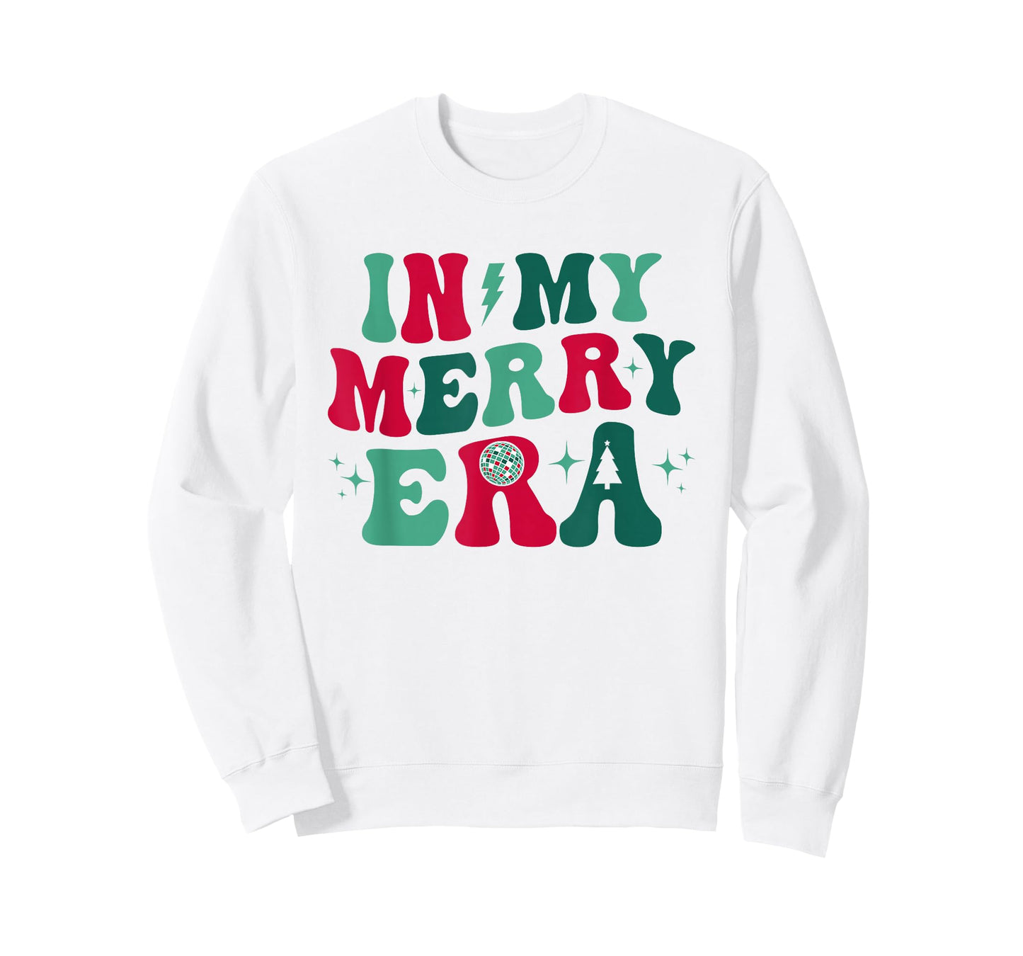 Christmas In My Merry Era Xmas Holiday Groovy Xmas Pajamas T-Shirt