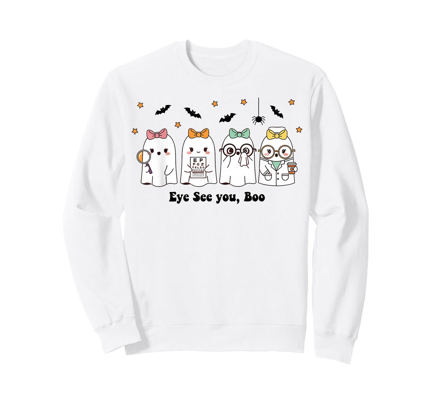 Ghost Optometry Halloween for Ophthalmologist Eye Doctor T-Shirt