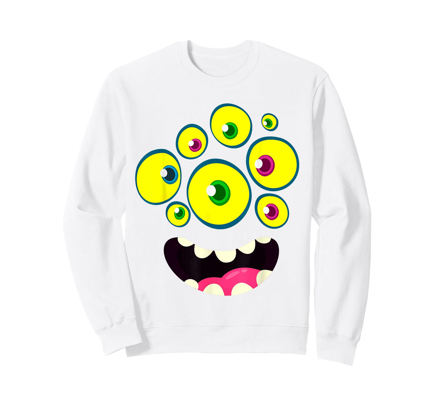 Cute Monster Face Halloween Group Costume Kids Boys T-Shirt