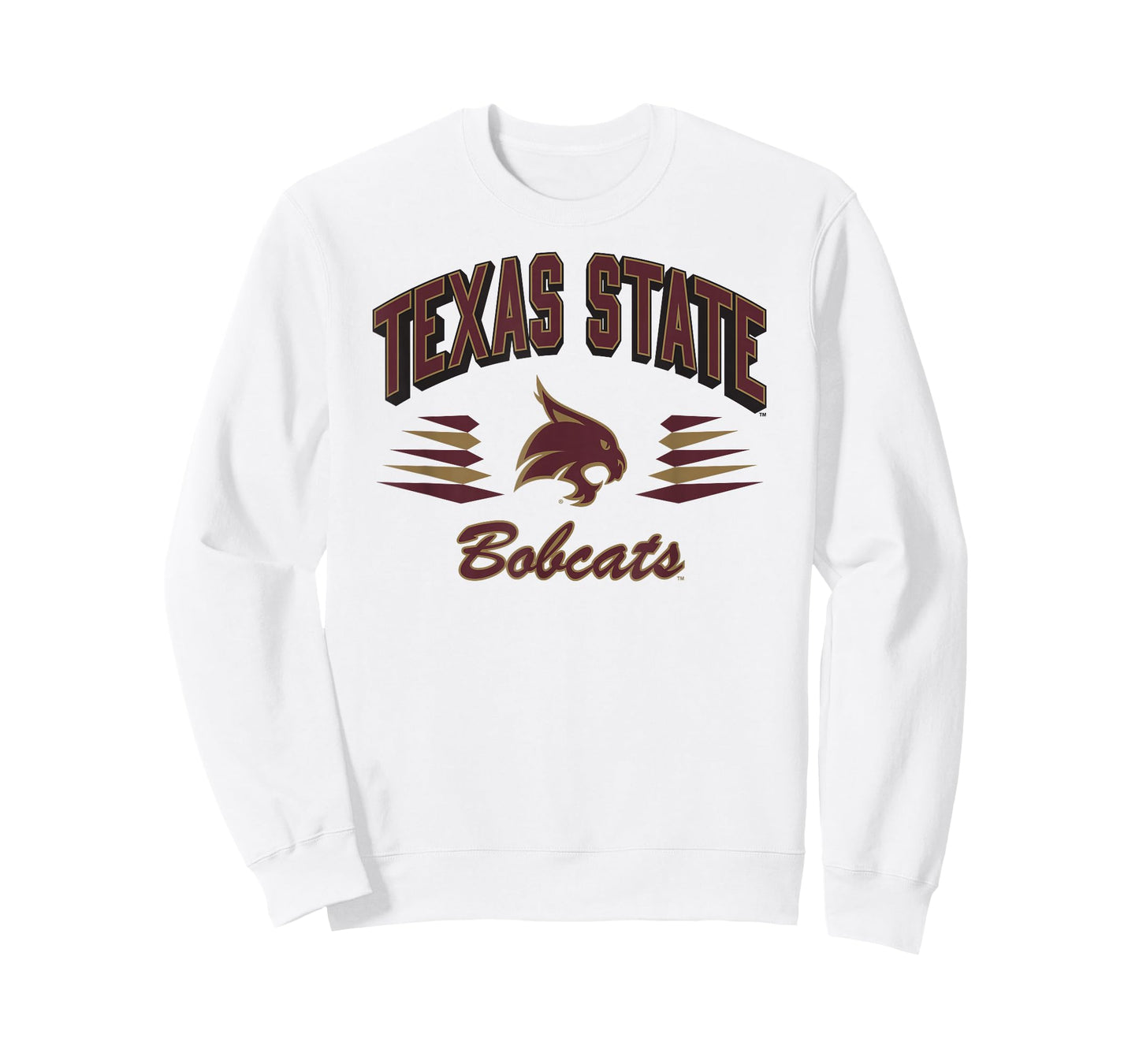 Texas State Bobcats Retro Diamond White Officially Licensed T-Shirt