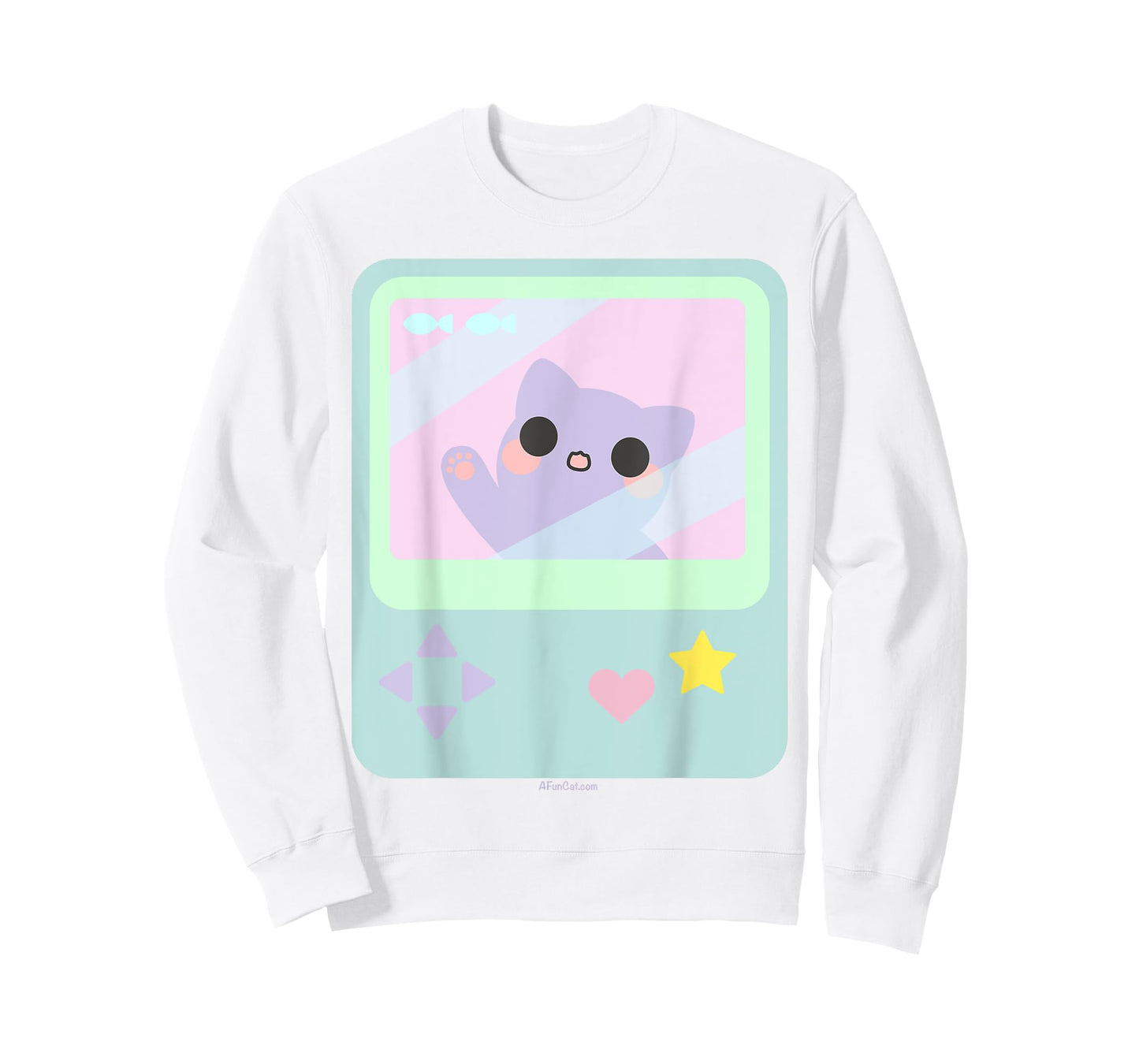 Super Kawaii Gamer Cat kitty Pastel Anime Inspired T-Shirt T-Shirt for Men Women Girls Kids